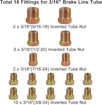 Amazon.com: MuHize Dual-Size Brake Line & Flaring Tool Kit