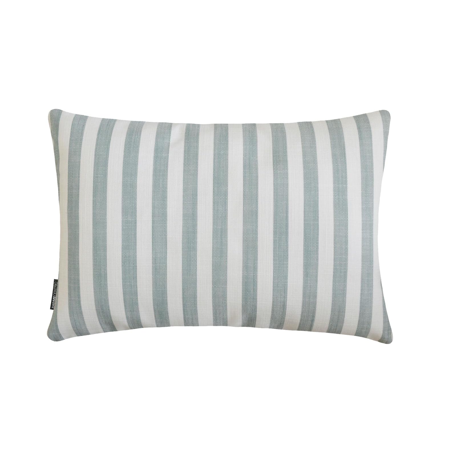 Buffalo Checks Aqua Luxury Lumbar Cushion Covers 30x55 cm | Pack of 2 Contemporary Cotton Oblong Pillow Cover Striped | Striped, Nursrey, Country & Farm Pillowcases for Couch & Sofa - Lush Lines Aqua