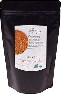 Organic Taco Seasoning Mix by Spice Hut, Salt-Free, Authentic Southwestern Seasoning for Cooking Flavorful Carne Asada, Beef, Carnitas, Tacos, Burrito / Especias Orgánicas Para Tacos / All-Natural, Kosher, Vegan, Gluten Free, Keto -No MSG- 1lb Bulk Pack