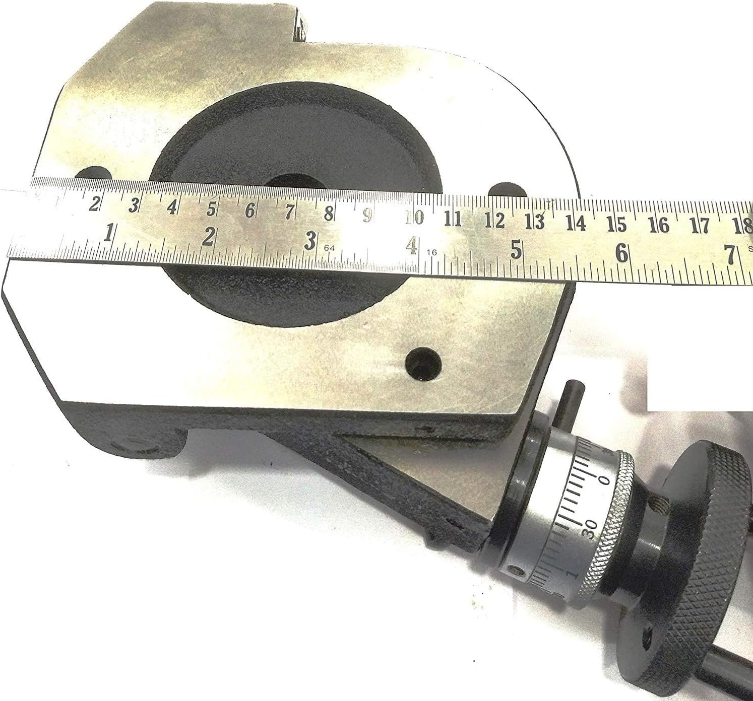 Buyohlic Horizontal Vertical 4" Inch II 100 mm - MT2 Center Bore Rotary Milling Tables (3 Slots Table)
