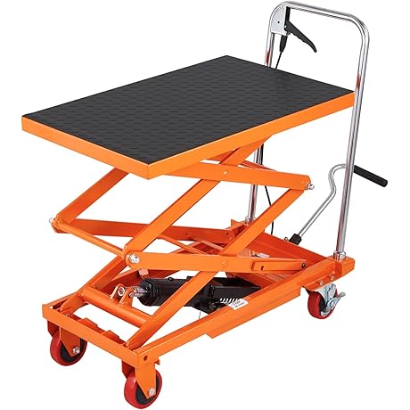 1000 lb Lift Cart - VEVOR 330lbs Powerful Hydraulic Hand Lift Table Cart