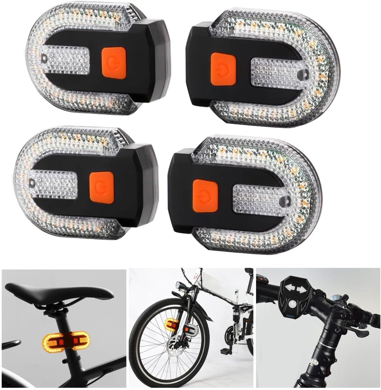 Amazon.co.jp: 自転車 方向指示器 自転車 ウインカー ワイヤレス式 USB