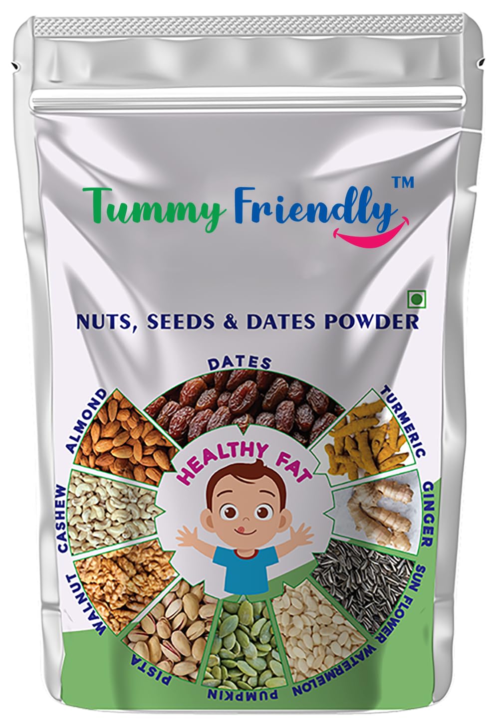 TummyFriendly Foods Premium Nuts, Seeds and Dates Powder - Trial Pack | Dry Fruit Powder For babies Baby Kids | Organic Dry Nuts Powder For Babies Kids and Adults | This is a trial pack, try Bigger Packs for better price deals. No Hidden Sugar | No Preservatives | 50g-image-40