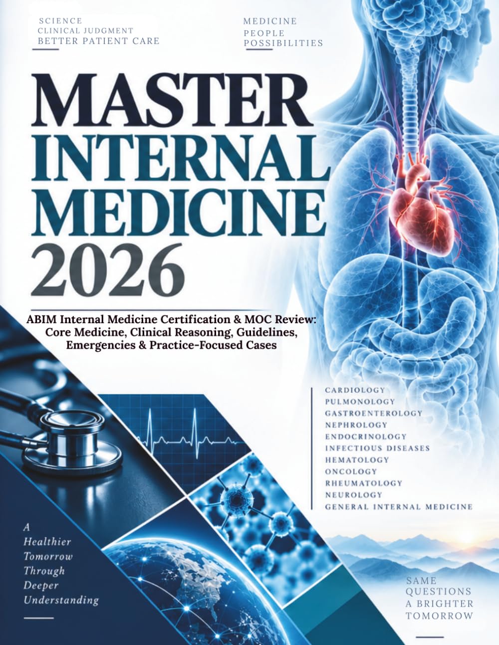 MASTER INTERNAL MEDICINE 2026: ABIM Internal Medicine Certification & MOC Review: Core Medicine, Clinical Reasoning, Guidelines, Emergencies & Practice-Focused Cases