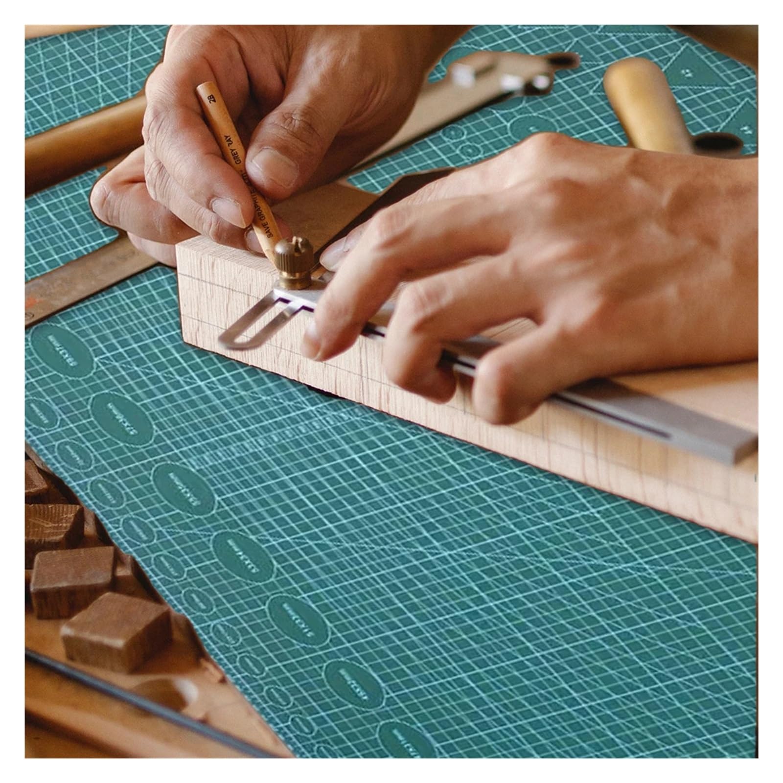 Self Healing Cutting Mats Self Healing Cutting Mat PVC Cutter Plate Double-Sided 3 Layer Pad 90x60cm Rotary Board for Sewing Quilting