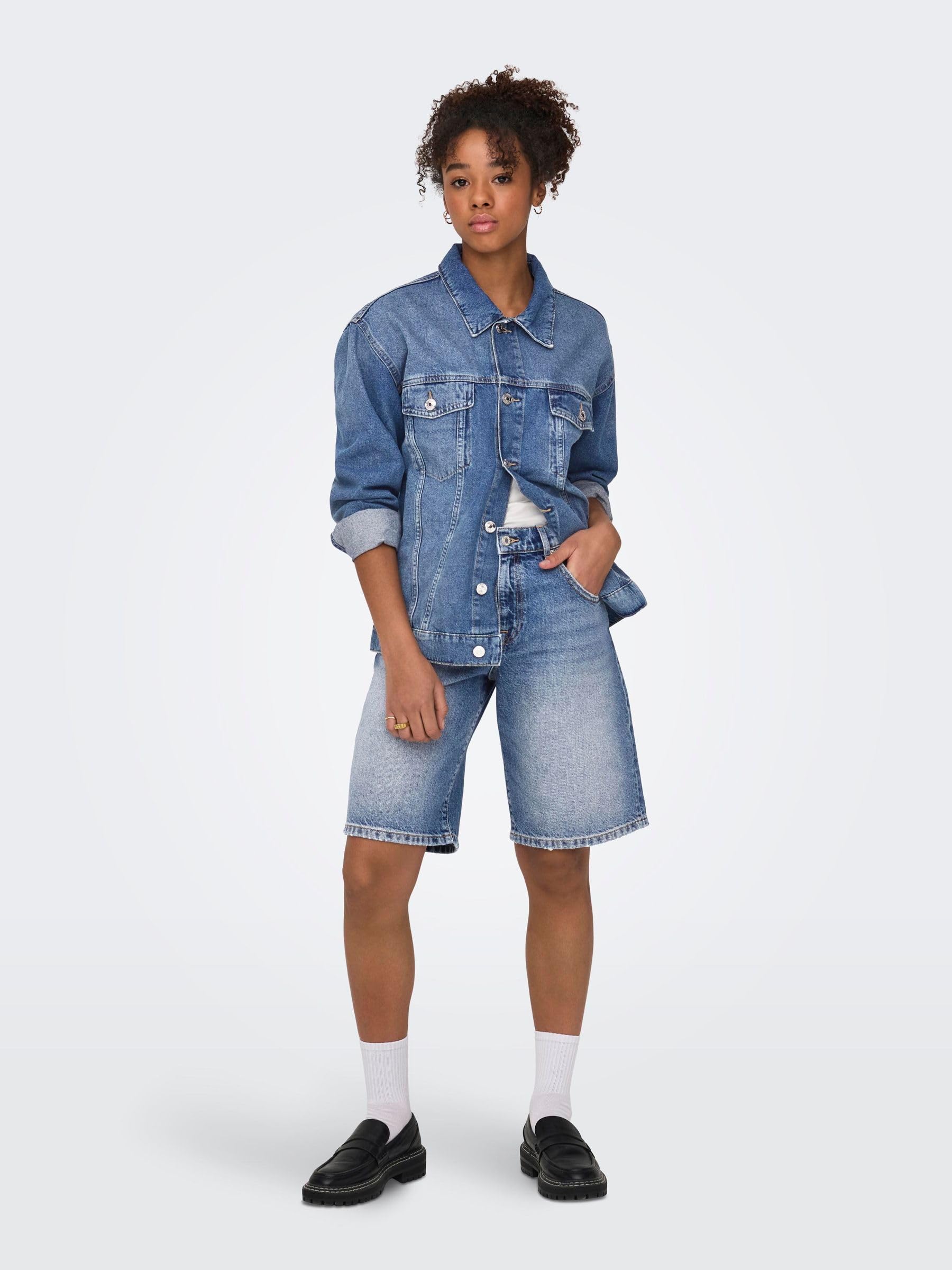 ONLY Short Bermuda Mate Medium Blue Denim