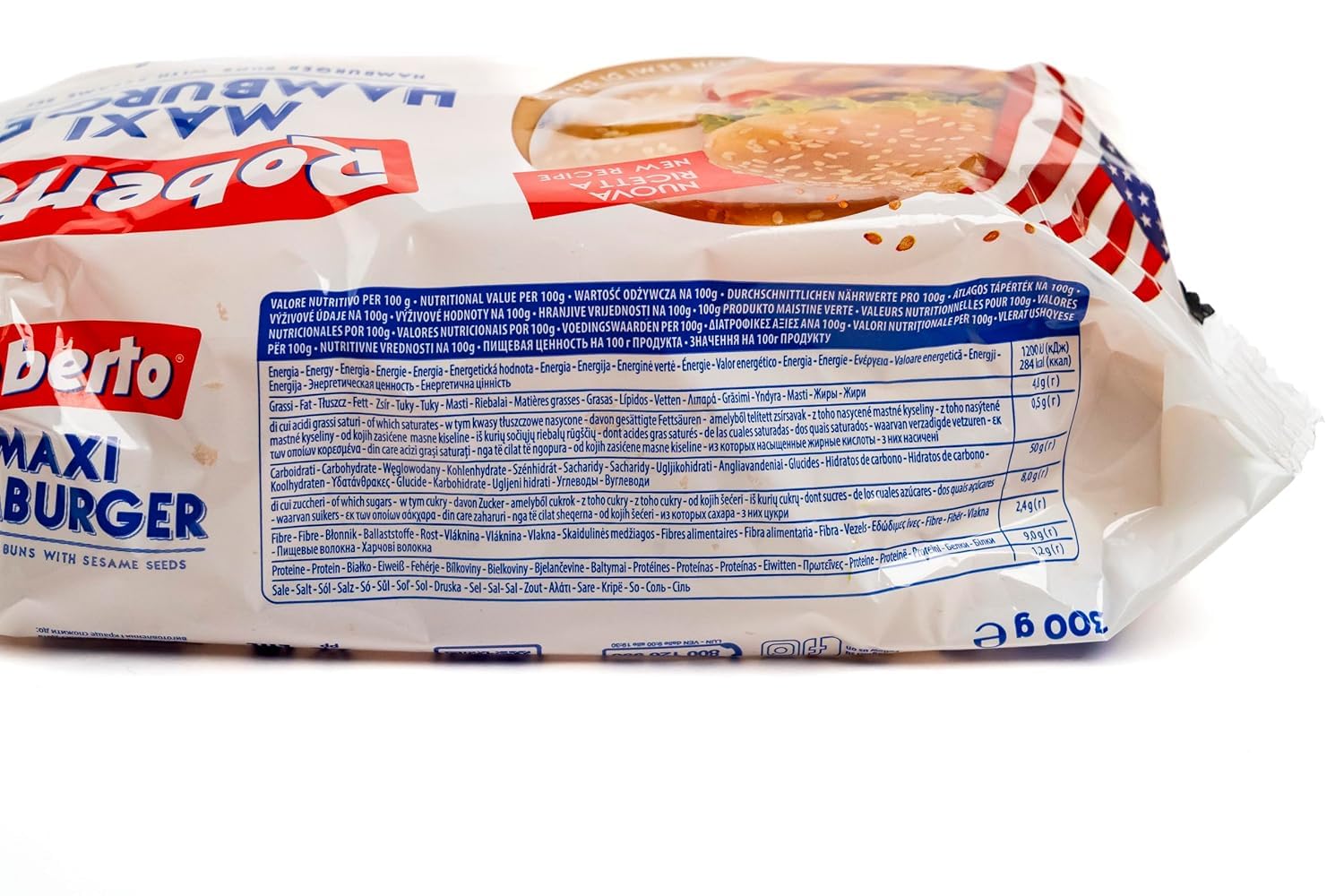 Roberto - 6er Pack Maxi-Hamburger Brötchen "Super Soft" in 300 g Packung (Gesamt 24 Burger-Brötchen) - Original Weizen Burgerbrötchen Softbrötchen mit Sesam