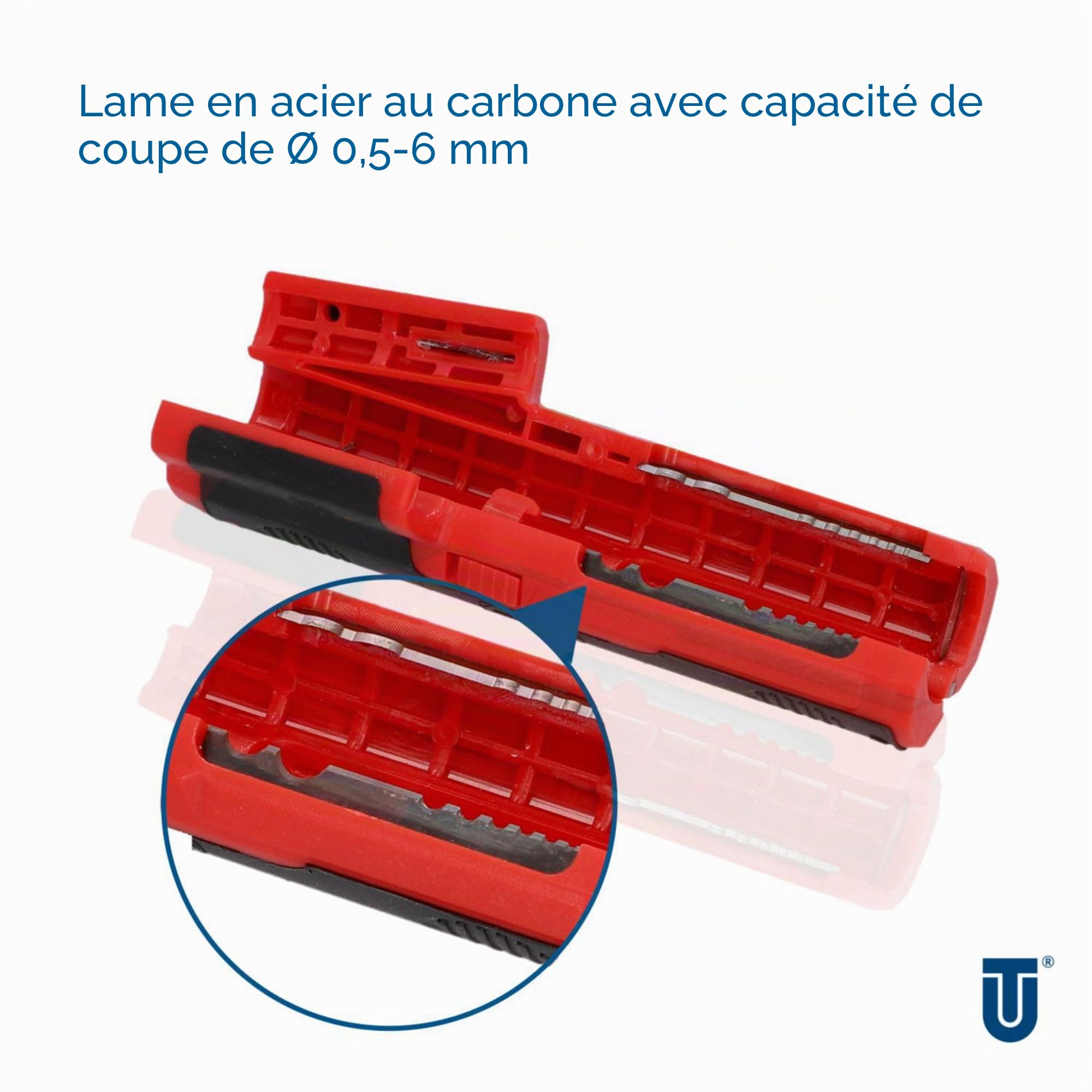 UNITEC Dénudeur de câble 8-13 mm pour câbles ronds RG59 RG6