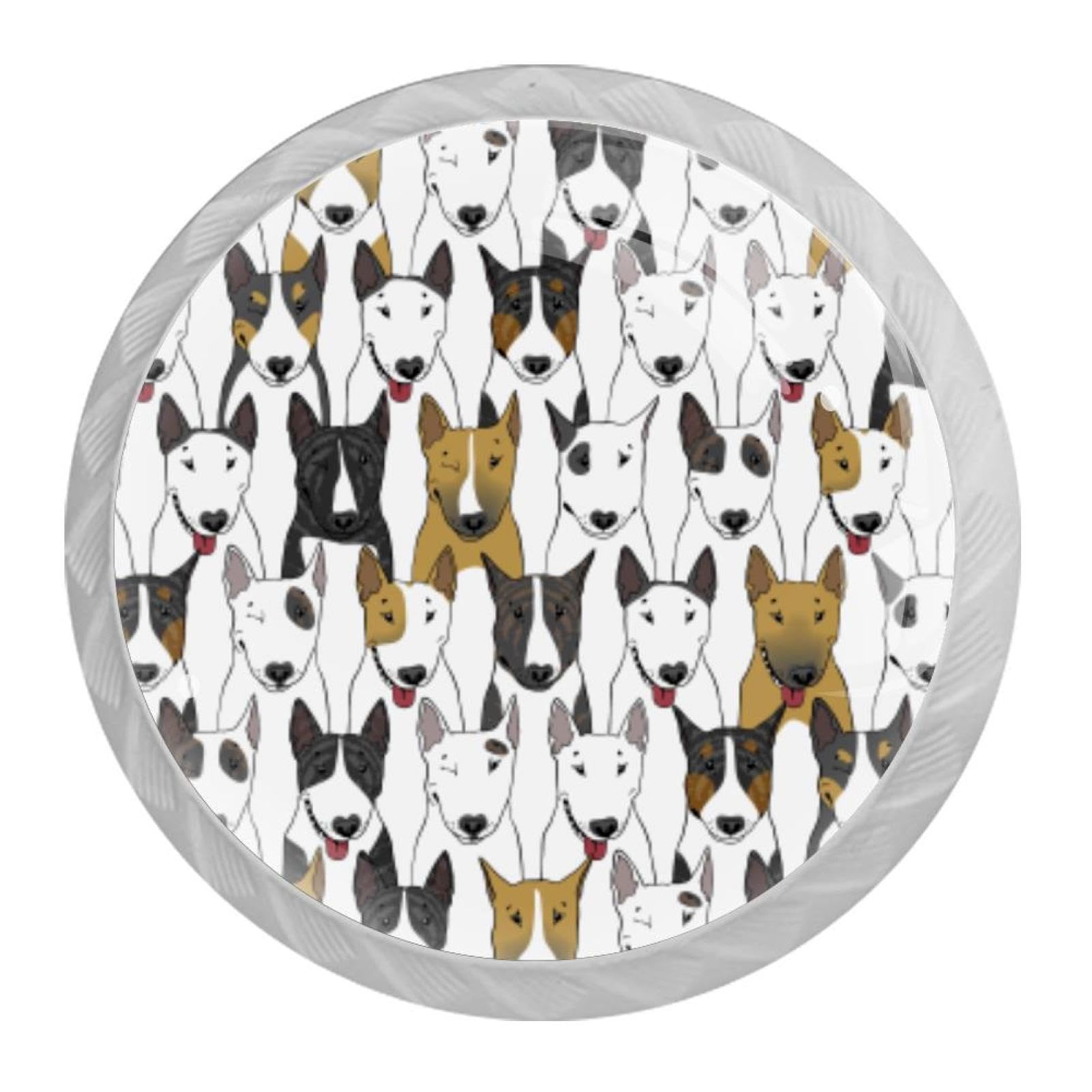 Tqmspg Multi01 4 Pieces Drawer Pulls Dogs Door Knobs Dresser Handles For Kitchen Wardrobe Cupboard Hardware Furniture