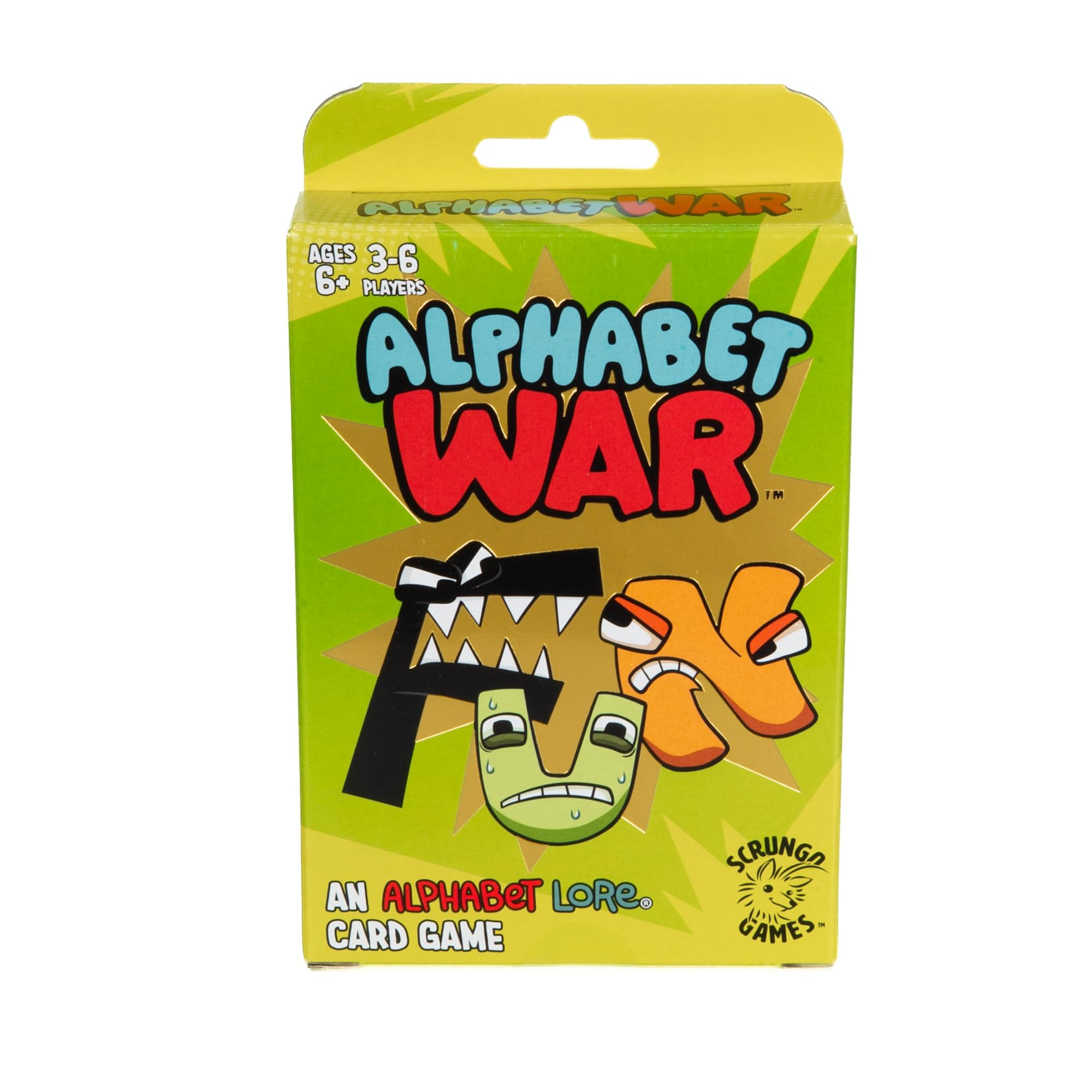 Alphabet Lore Alphabet War Card Game – Fun Family Word Game Ages 6+