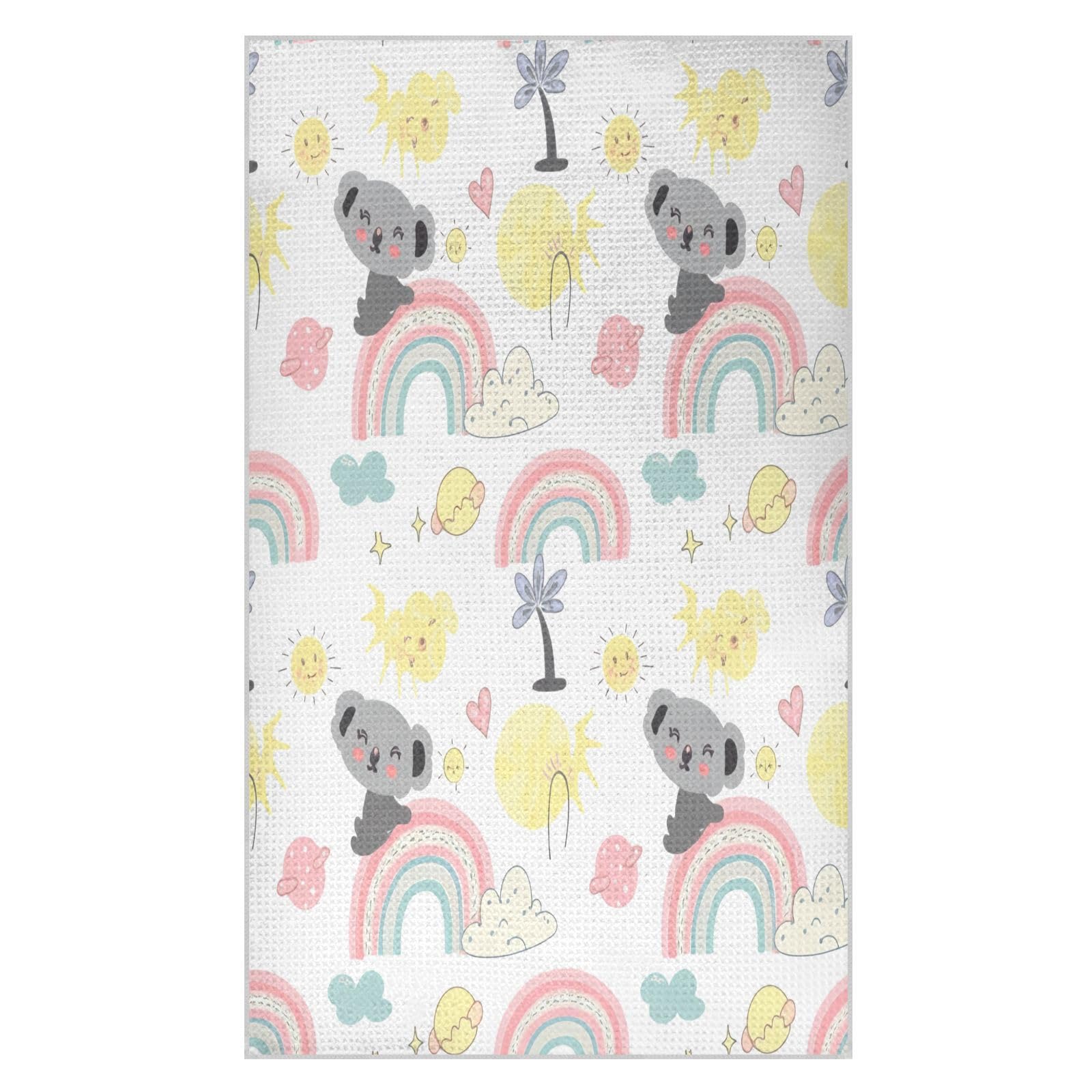 BURSTDDY Cartoon Koala Kitchen Towels,Absorbent Dish Towels 1 Pack