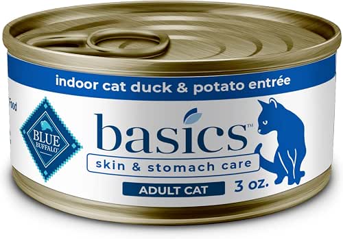 Blue Buffalo Basics Grain-Free Wet Cat Food, Skin & Stomach
