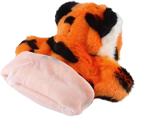 Miniatura 4 de Andux Lindo juguete de peluche suave de peluche de marioneta de mano (SO-23 Tigre amarillo)