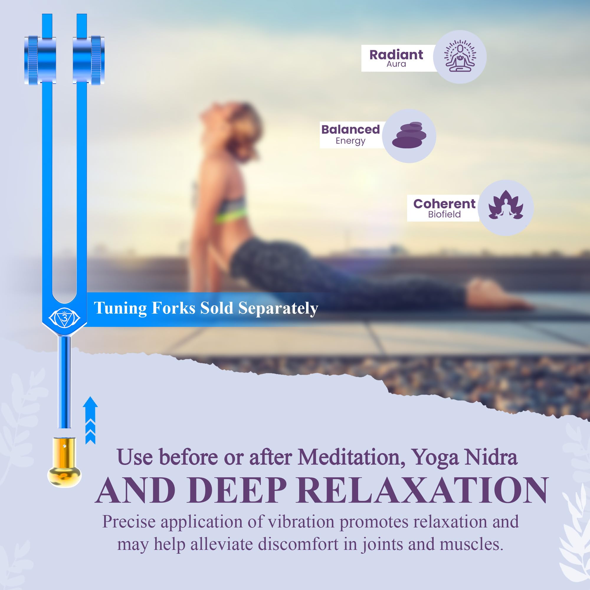 10pc Beads - Attenuator Beads Boot Set for Tuning Forks - Enhanced Sound Healing & Biofield Harmonization Accessories for Chakra Balancing - Gold