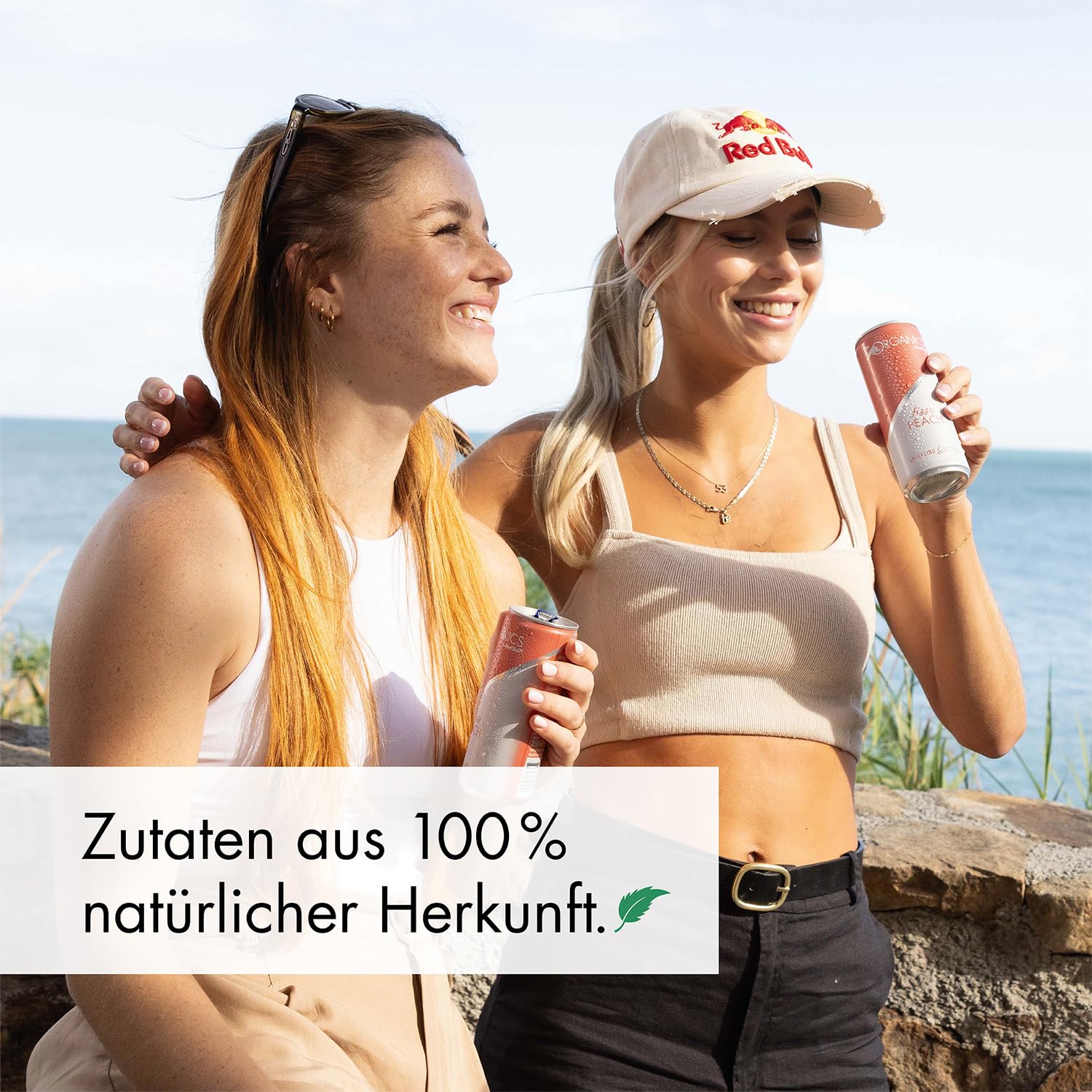 ORGANICS Fizzy Peach by Red Bull 330ml - 24er Palette Dosen - Bio Getränk Pfirsich Geschmack 100% natürliche Zutaten, EINWEG (24 x 330 ml)