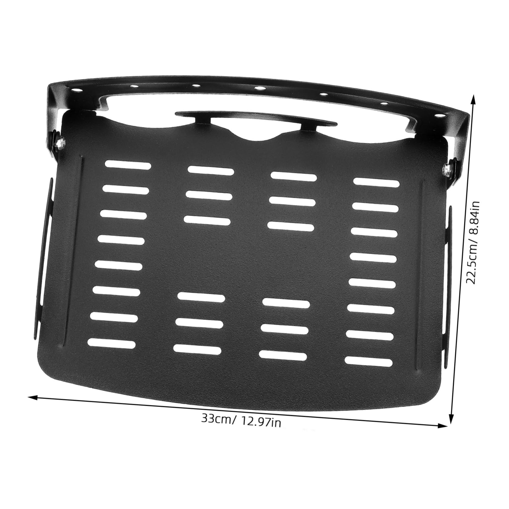 Alipis Support de Routeur Mural Pliable en Acier Laminé à Froid Noir | Étagère Flottante, Résistance à L’usure, Rangement pour Appartement et Chambre