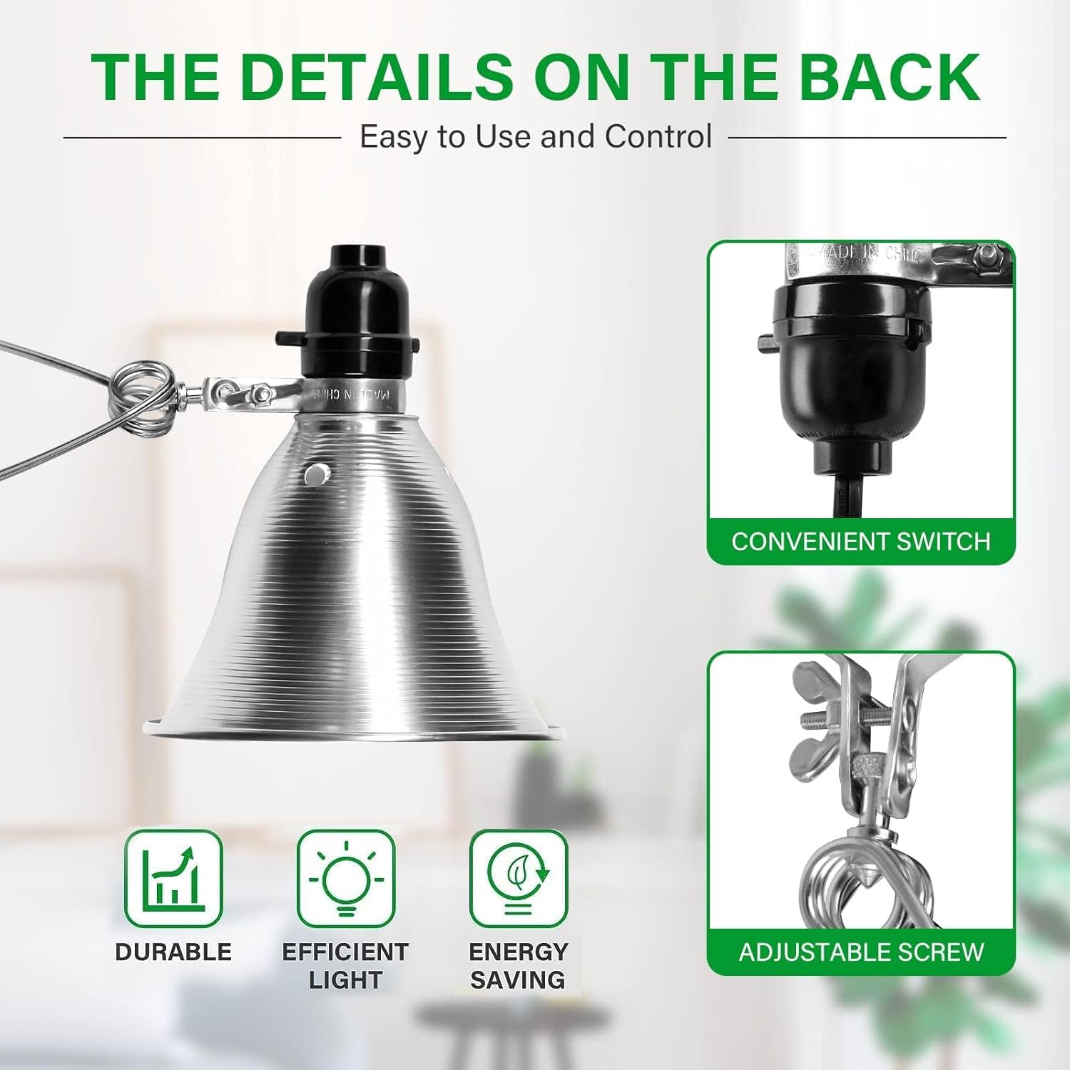 Amazon.com : Simple Deluxe Clamp Lamp Light Socket with 5.5