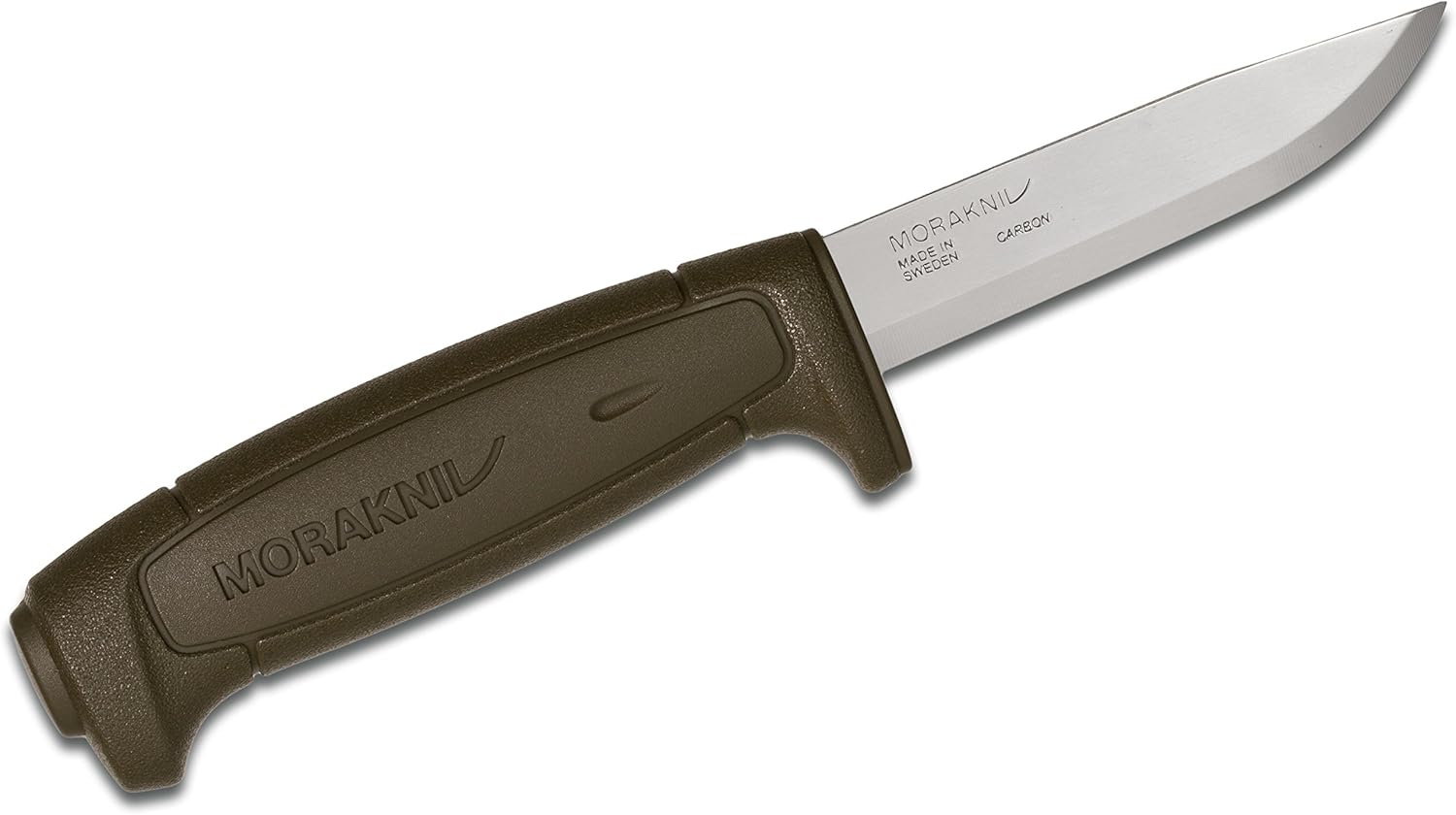 Morakniv Craftline Basic 511 Fixed-Blade Knife with High Carbon Steel Blade and Combi-Sheath, 3.6 Inch : Tools & Home Improvement