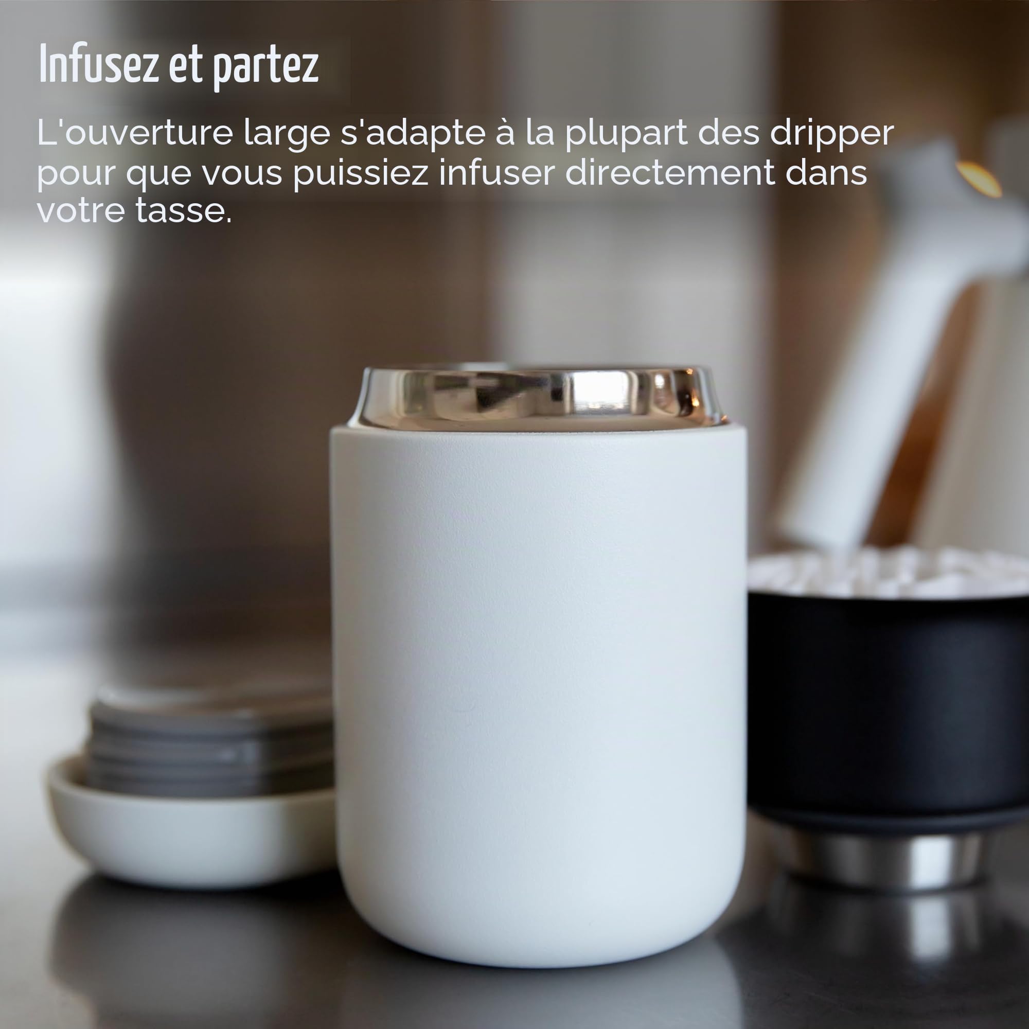 Fellow Tasse thermique de Voyage, 16 Ounces, Noir Mat