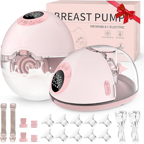 Koeay MY-381 Wearable Breast Pump with Voice Announcement