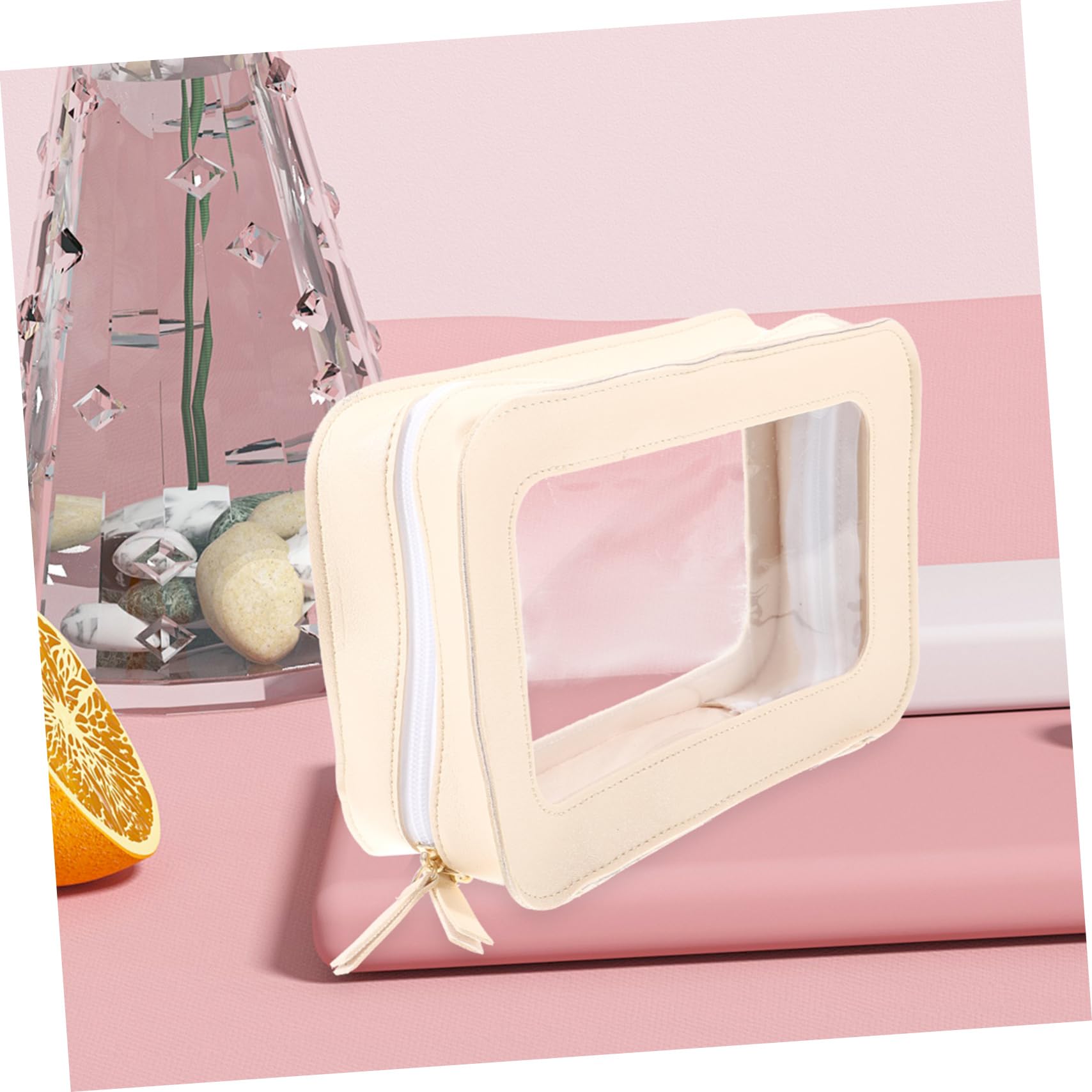 NOLITOY Large Capacity Tote Bag Accessories White wash Bag Quilting Cosmetic Bag Practical organizing Bag Tote Bag Storage Rack Simple Large Capacity Holding Bag Wallet