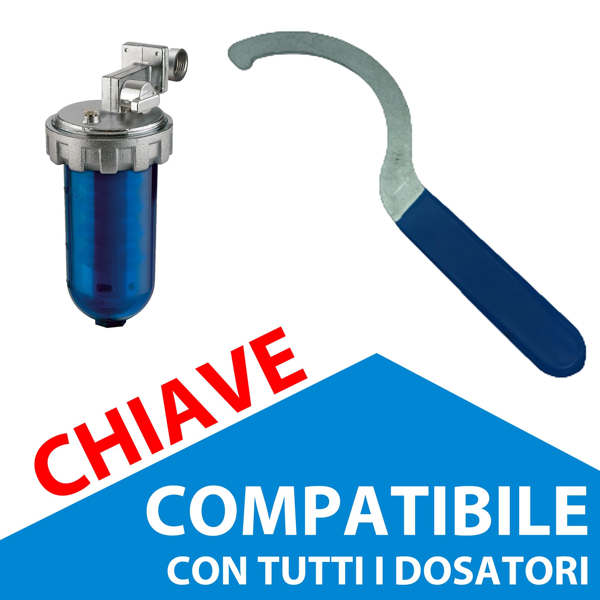 Cartucce Polifosfati per Caldaia Ricarica Universale da 10 Pastiglie di Polvere Concentrata per Filtrazione Acqua - Funge da Anticalcare e Anticorrosivo - CHIAVE OMAGGIO