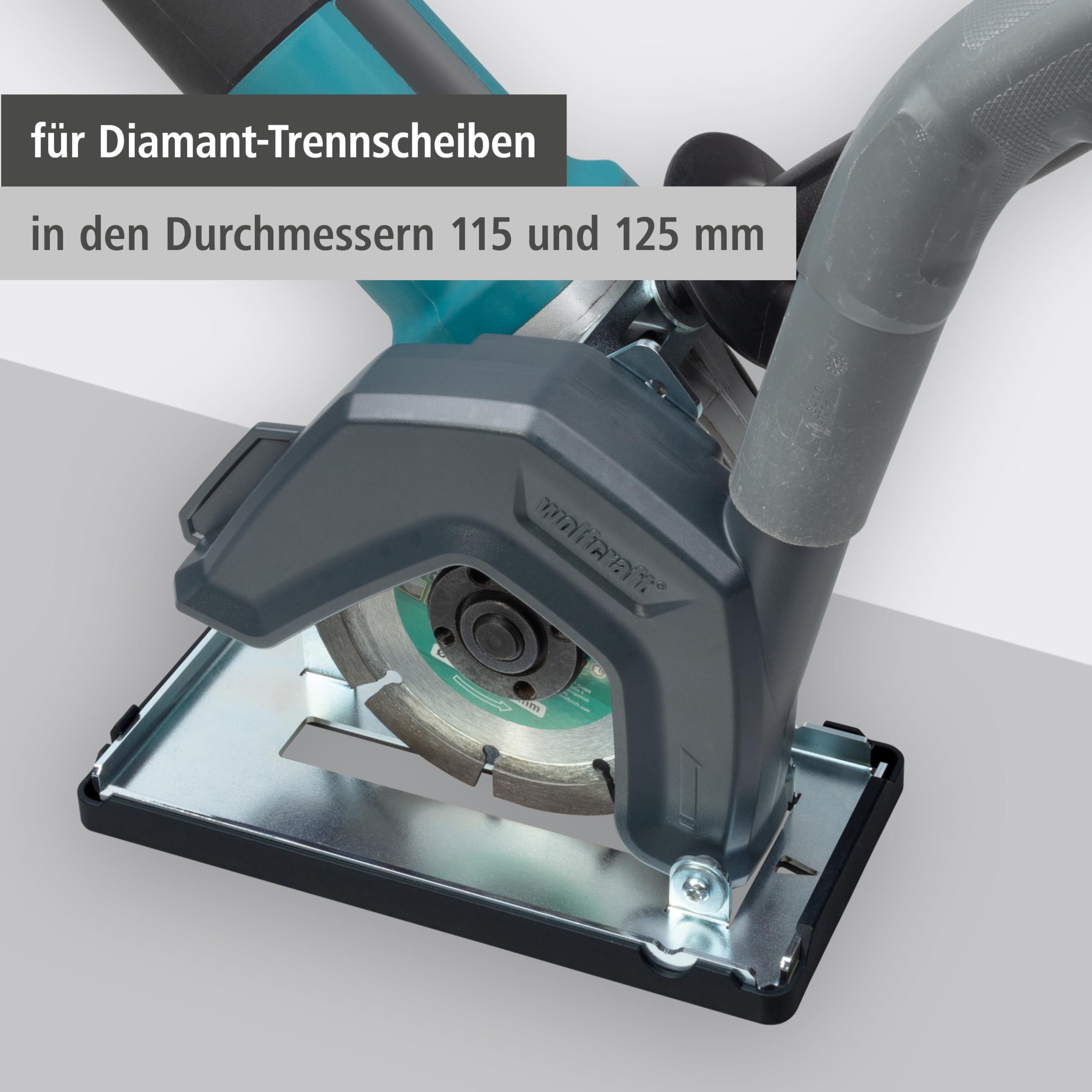 wolfcraft Absaughaube mit Führungsschlitten für Winkelschleifer