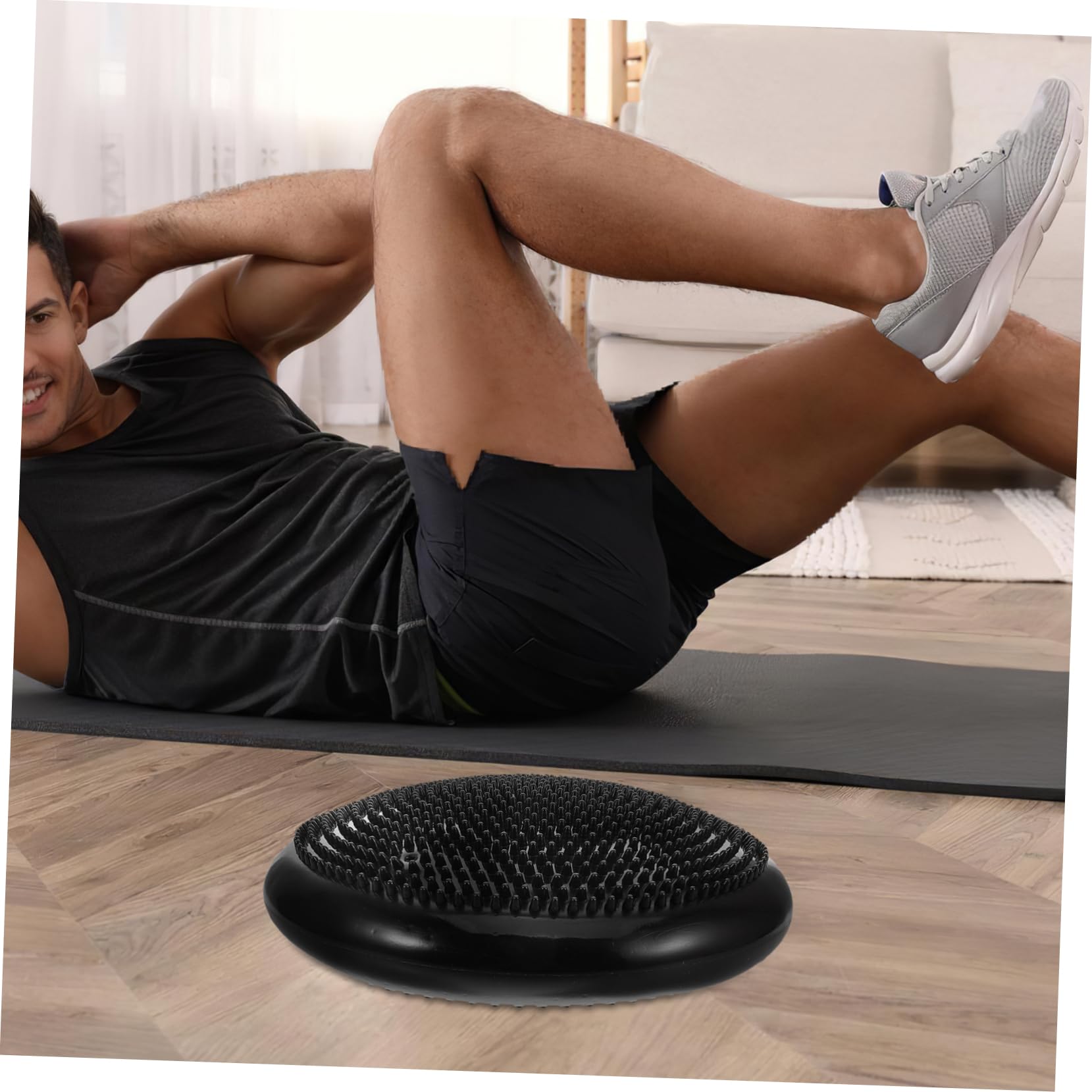 Coussin D’équilibre Gonflable Antidérapant Pvc 2 Pièces