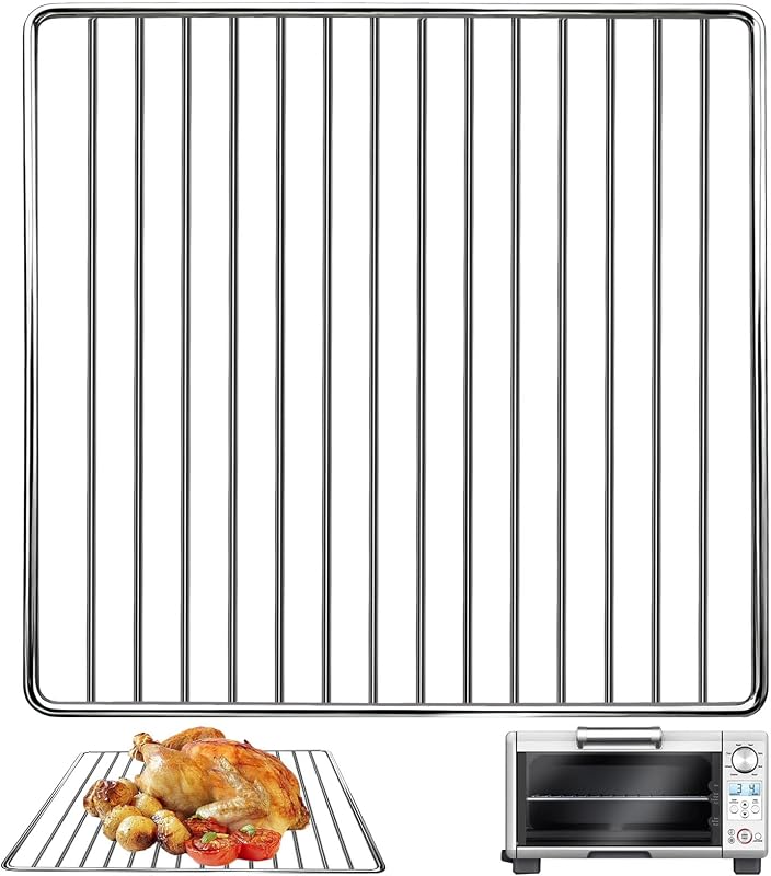 Replacement Parts Wire Rack for Breville BOV450XL Mini Smart Countertop Oven and Toaster Oven, 11.5''×10.3'' Stainless Steel Accessories Grill Racks Cooling Rack Baking Rack, Dishwasher safe