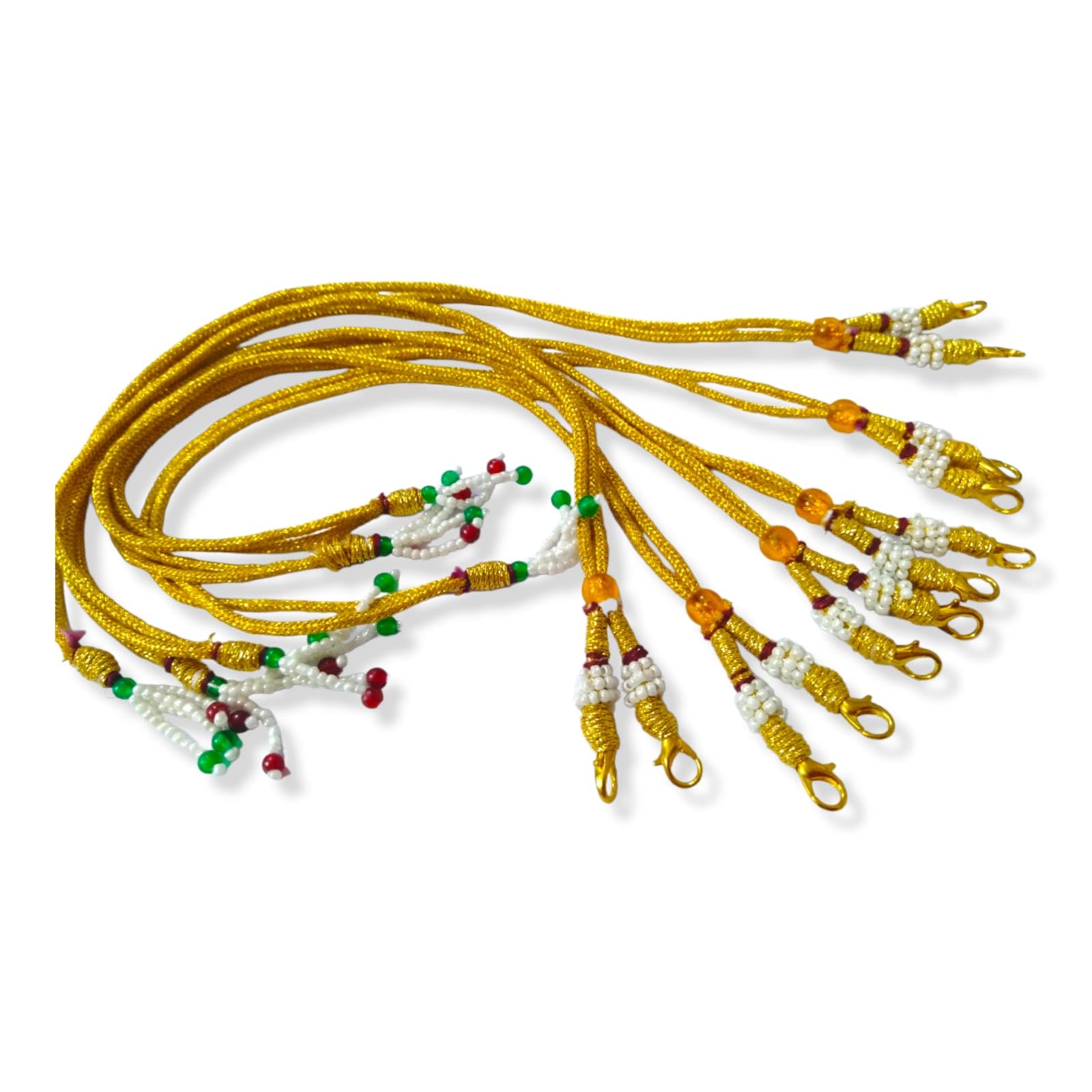 6 Pieces15 Inches Pearl Zari Silk Adjustable Pendant Dori Necklace Back Rope with hook and Tassel for Silk Thread Jewellery Terracotta and Quilling Jewelry, Pearl (B09RKDL6GR) Amazon Price History, Amazon Price Tracker