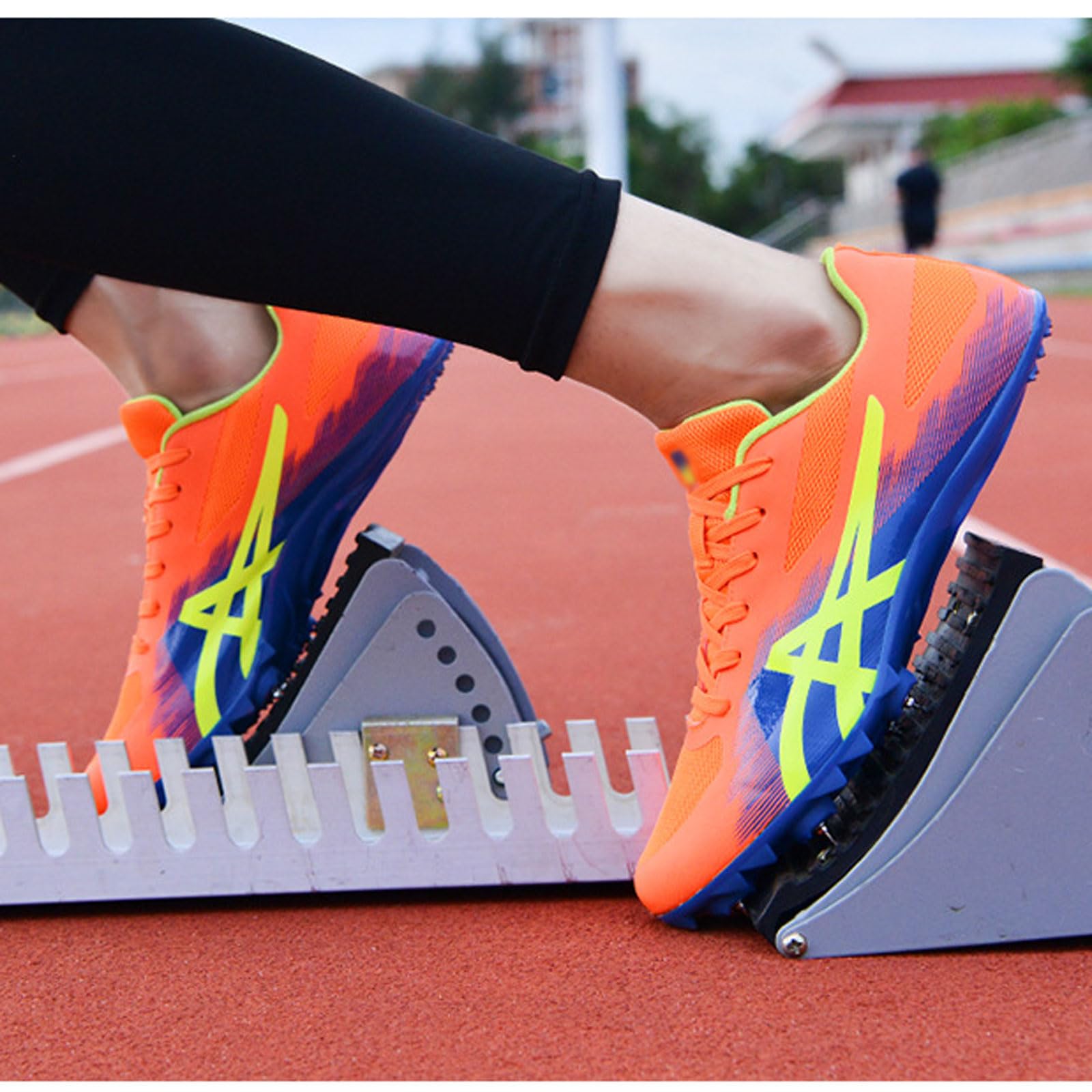 Hombre y Mujer Zapatillas De Atletismo,Cómodas Ligero Resistente al Desgaste para Sprint Competición Zpatillas,Atletismo 8 Clavos Zapatillas,para Correr Profesionales al Aire Libre