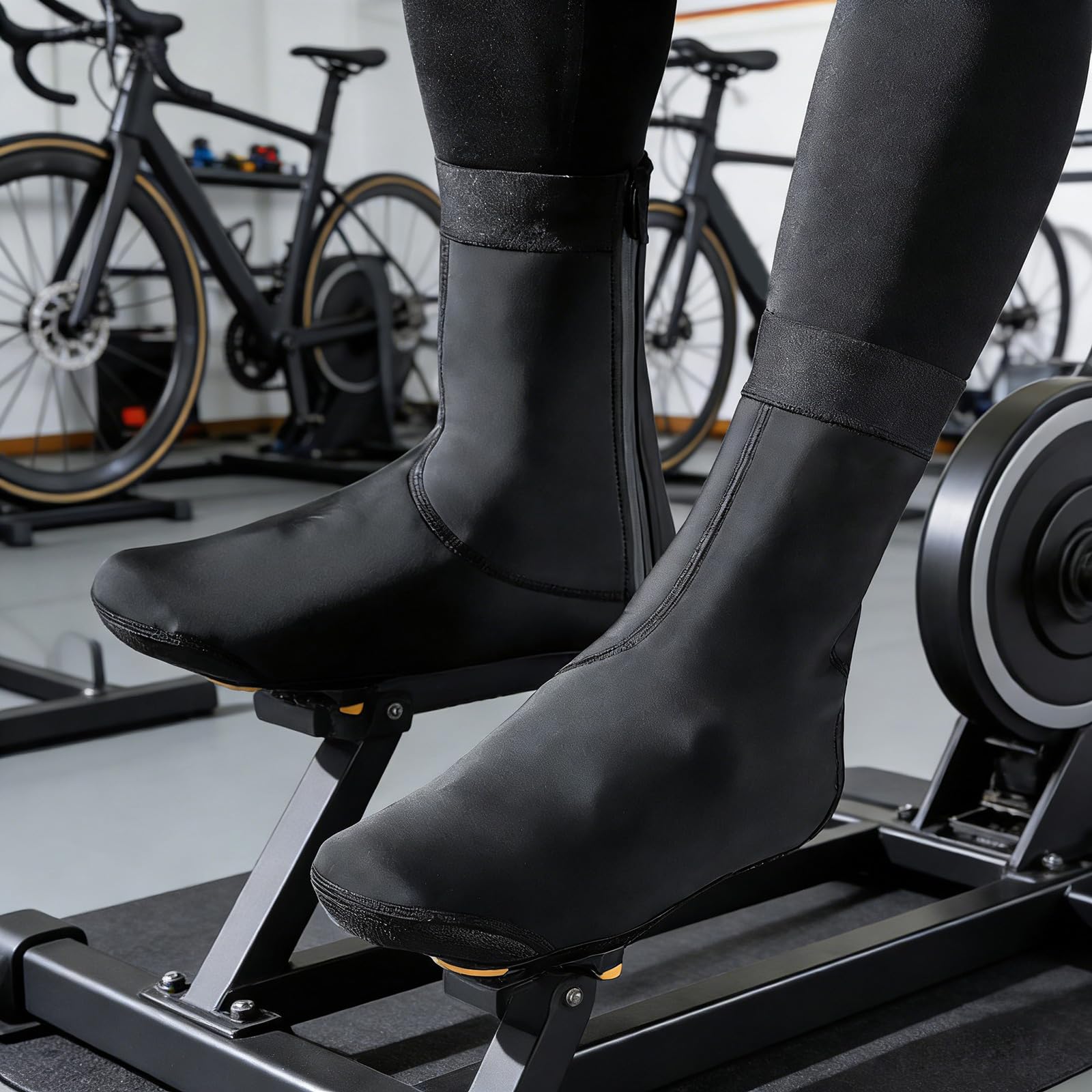 Wasserdichter Radschuhüberzug mit elastischem Bündchen einfachen An und Ausziehen Reflektierende Sicherheitsfunktionen für Nachtfahrten