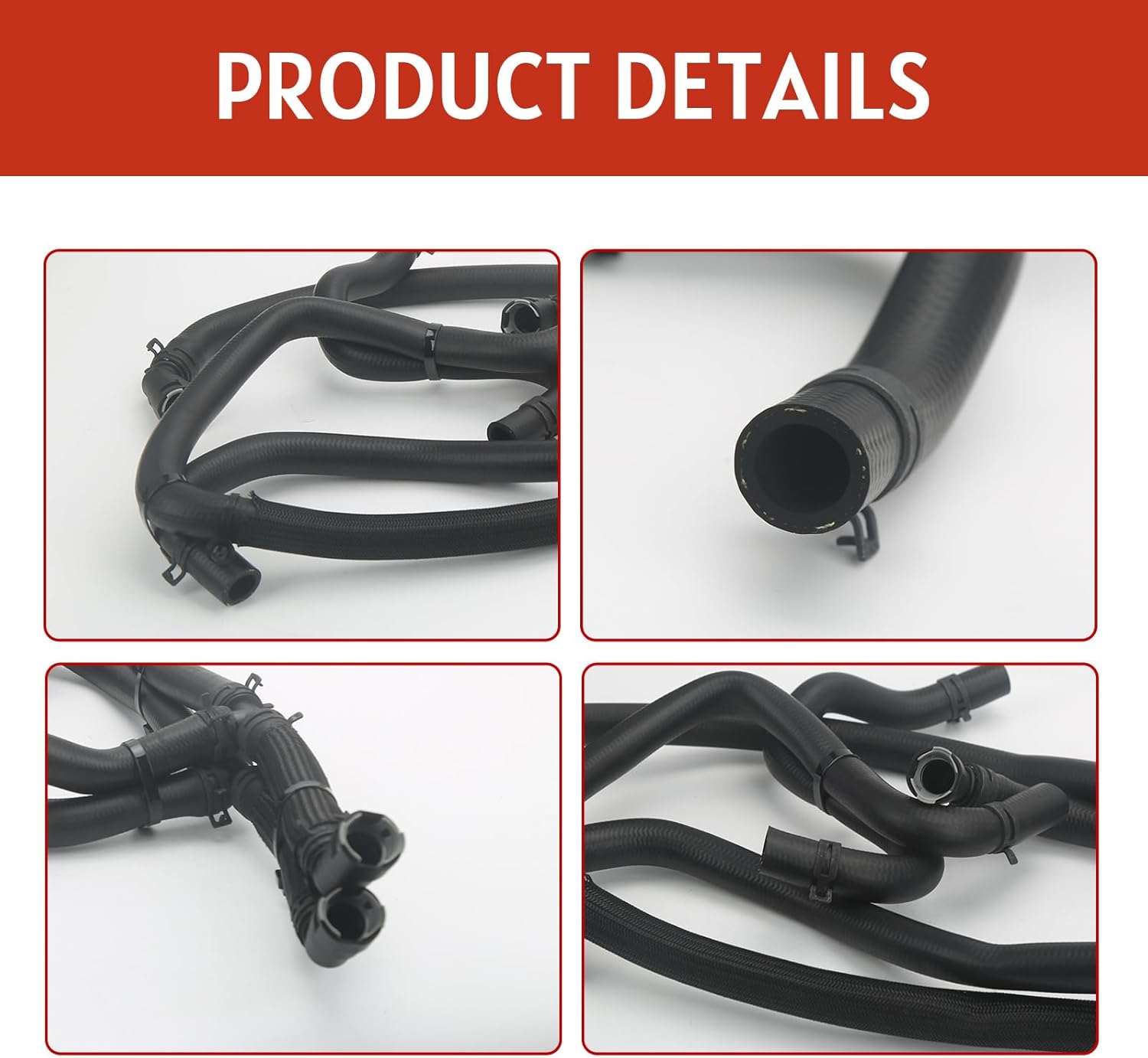 626-802 Engine Heater Hose Assembly Compatible with Ford F150 2015 2016 2017 V8 5.0L Replace# FL3Z18472K FL3Z18472G FL3Z18472H