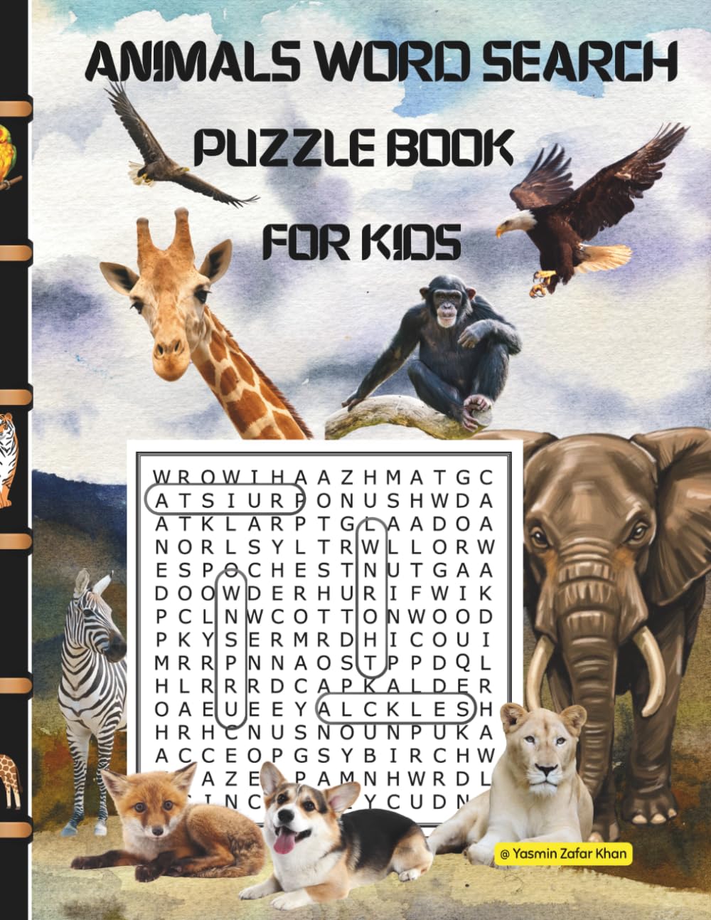 Animals Word Search Puzzle Book for Kids