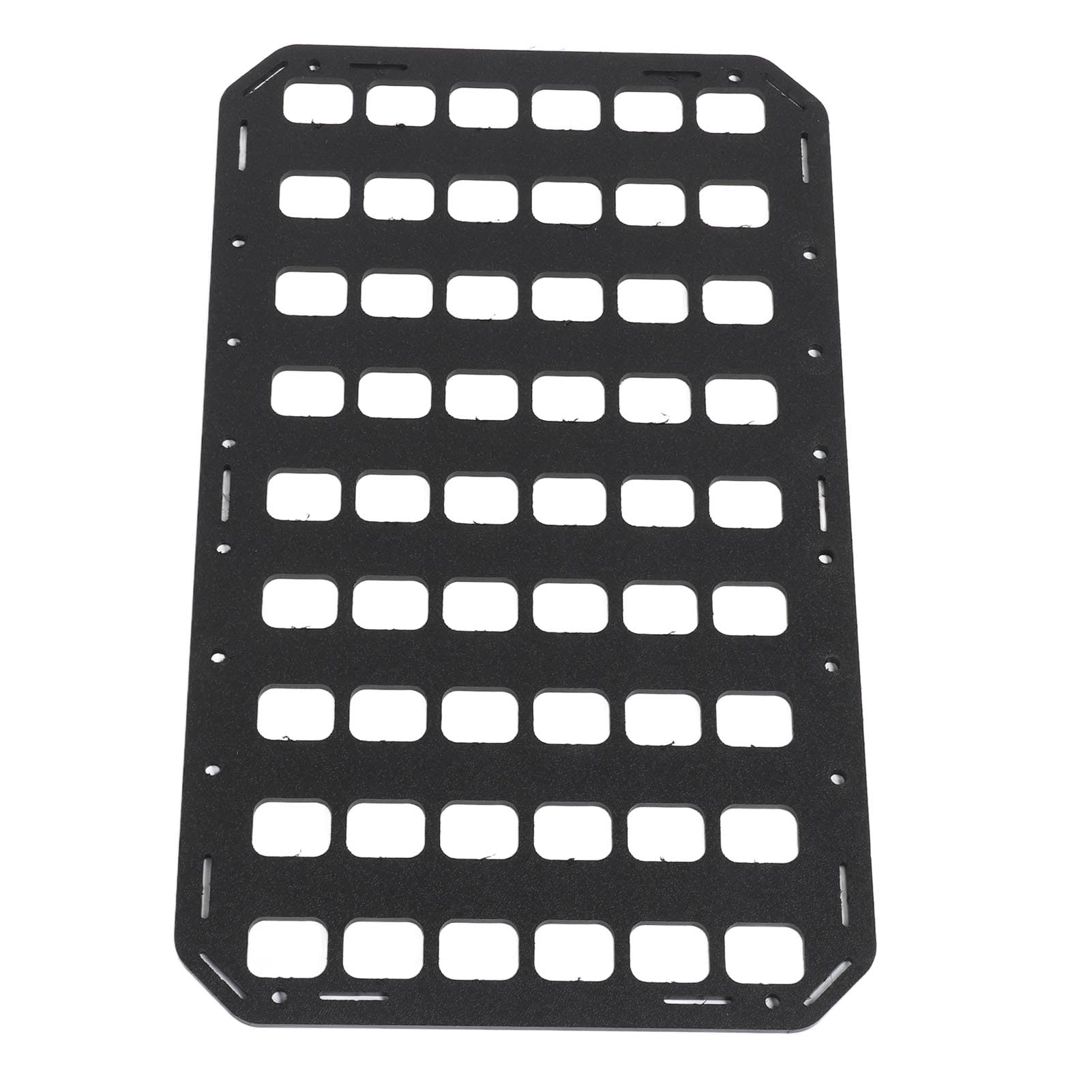 Sztywna Wkładka Panel MOLLE PP Przenośny Organizer na Sprzęt Plecak Panel do Przechowywania Sprzętu z Uchwytem do Noszenia Pasek na Woreczki Czarna Sztywna Wkładka Panel MOLLE PP