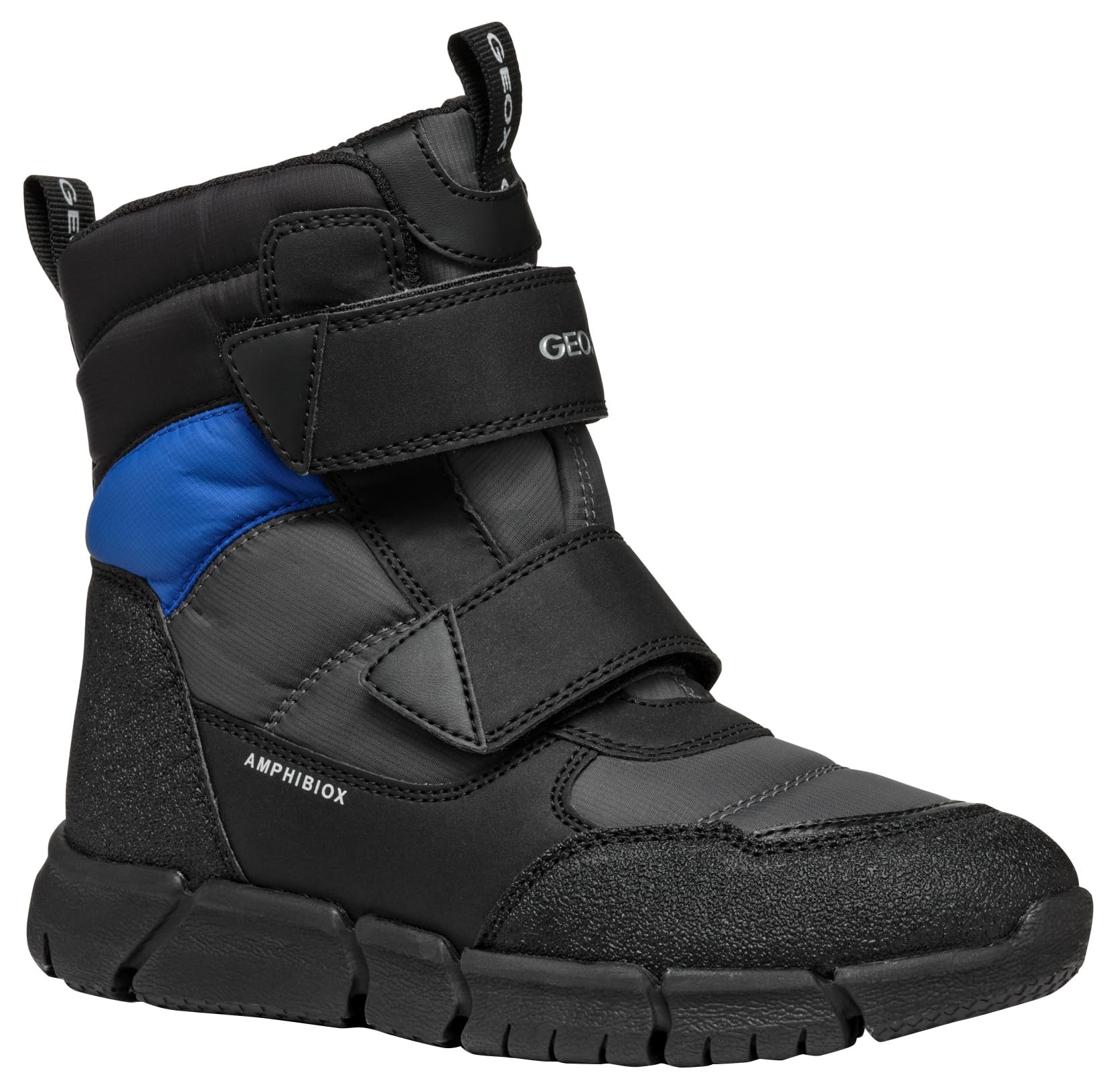 Geox Boys J Flexyper Boy B ABX Ankle Boot, Dk Grey Royal, 7 UK
