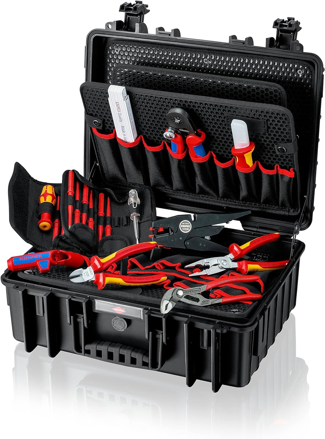 KNIPEX Valigia portautensili "Robust23" Elettro 25 pezzi 370 mm, 00 21 35