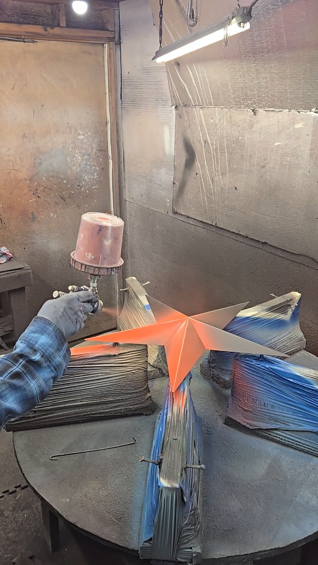 Amazon.com: Amish Wares 24 Inch Solid Blue Barn Star Made with