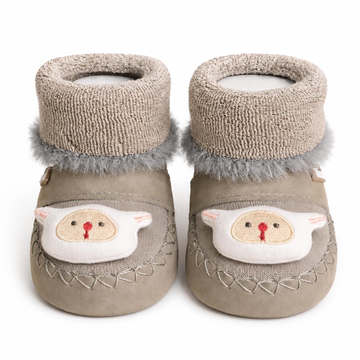 Warm Furry Baby Boot for 6-12 Months, Grey-image-25