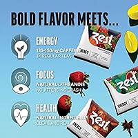 Vista 3 de Té de energía Blue Lady, té con elevado nivel de cafeína, la misma cafeína que el café (20 sobres)