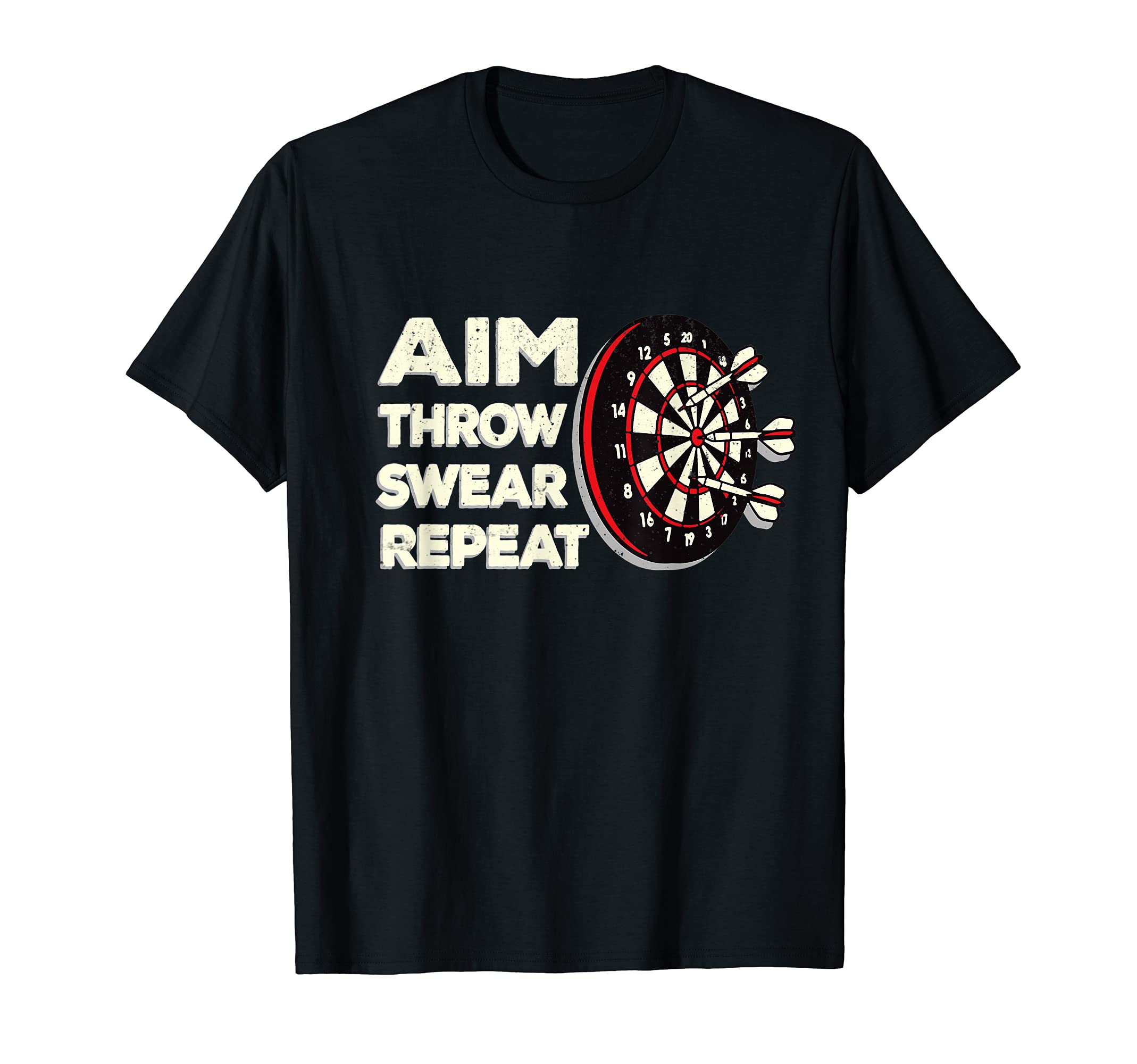 Darts Funny Aim Throw Swear Repeat Dartclub Gift Shirt