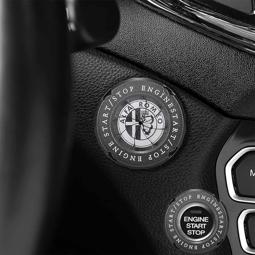 Push Button Start Cover Rotary Ignition Start Button Cover, 52 OFF