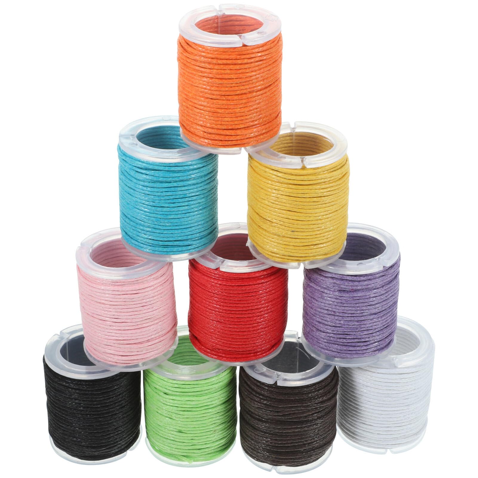 Abaodam 30stücke Gewachste Baumwollschnur Zufälligen Farben Für DIY Schmuckherstellung Armbänder Halsketten Und Bastelarbeiten