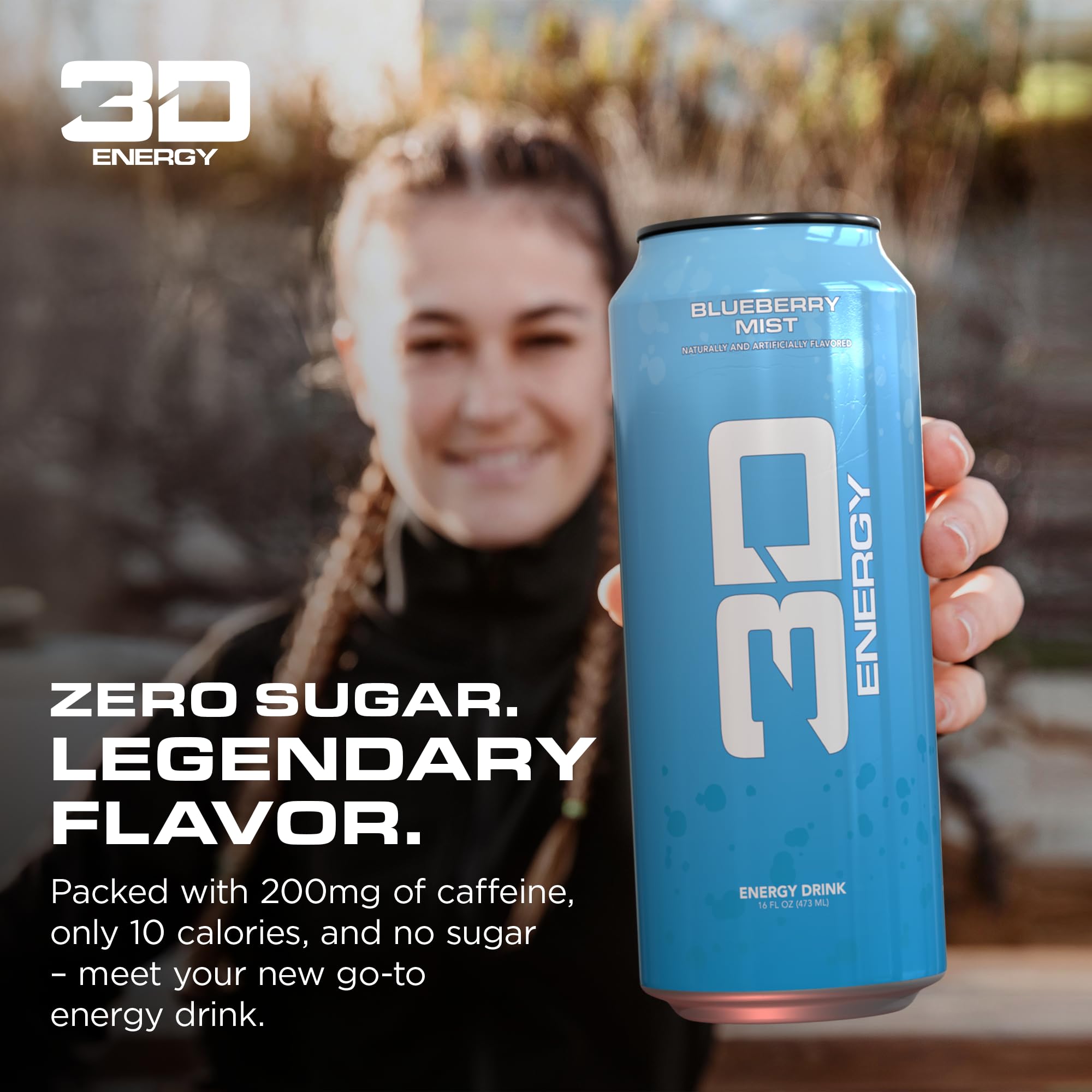 Amazon.com : 3D Energy Drink – Sugar Free, 200mg Caffeine, Pre