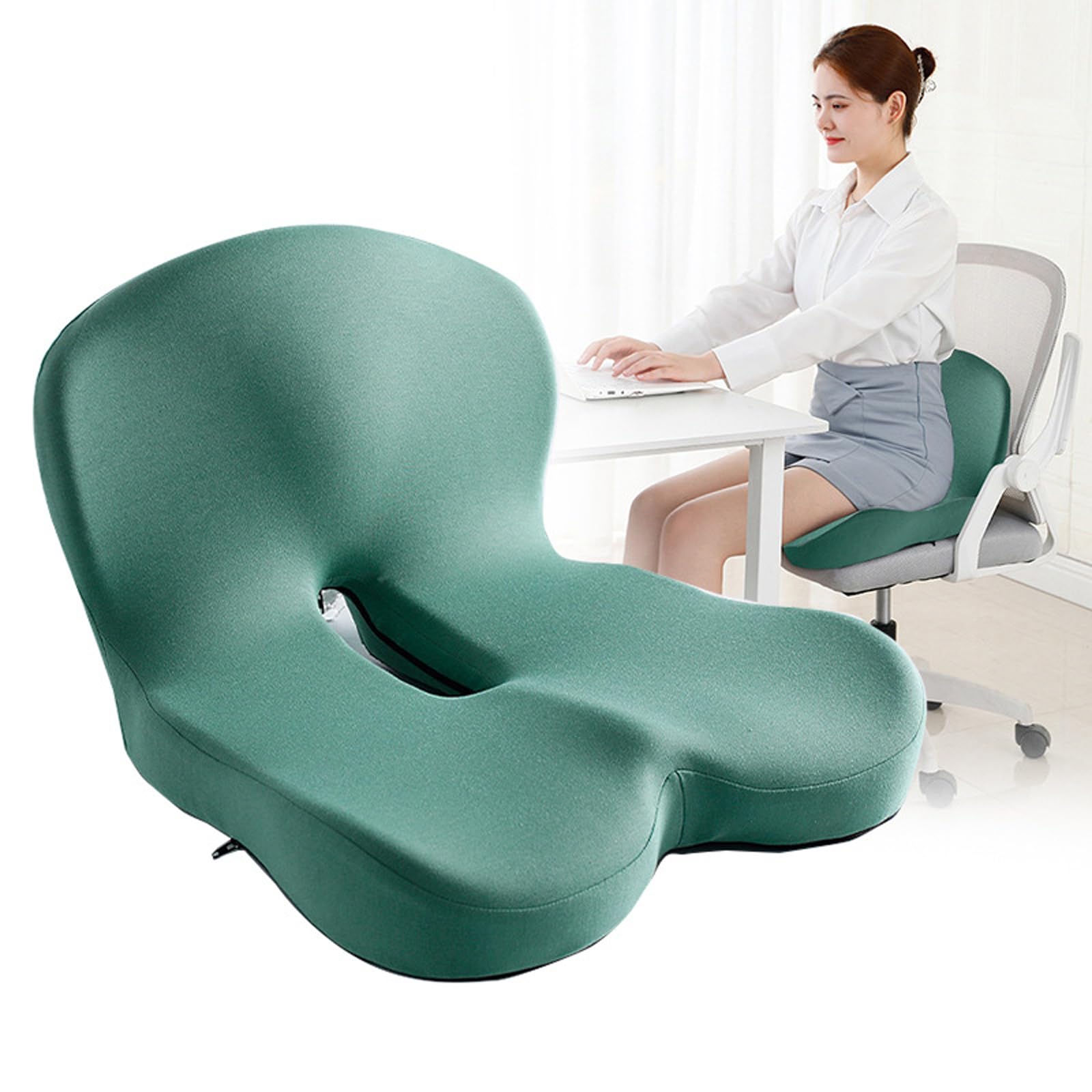 Coussin à mémoire de coccyx orthopédique contre les hémorroïdes et douleurs