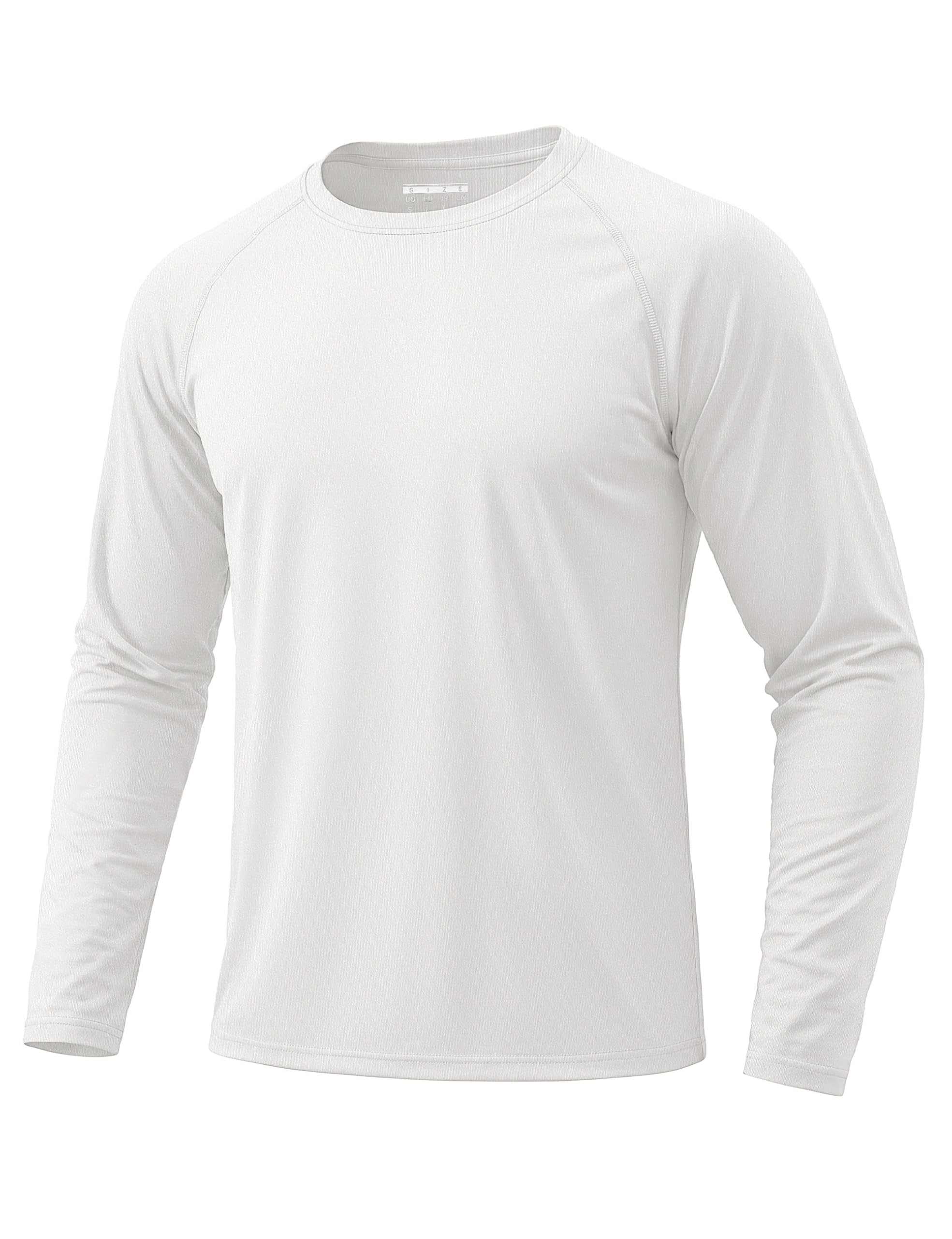KEFITEVD Men's UPF 50+ Sun Protection Long Sleeve UV SPF Rash Guard Shirts