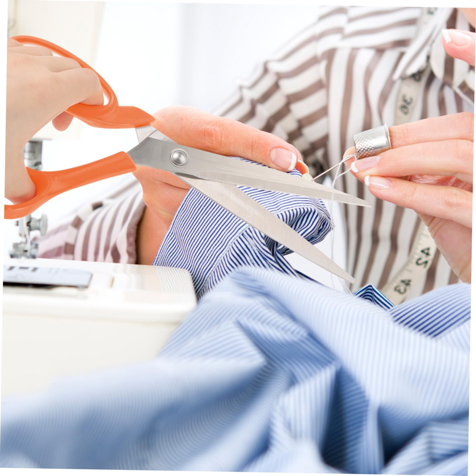 Operitacx 4pièces Ciseaux De Couture à Poignée Plastique Ciseaux De Tailleur Inoxydable Manganèse Pour Couture Patchwork Et Artisanat à Domicile