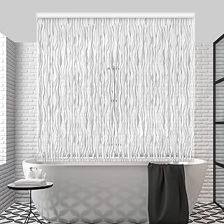 Jakooz Replacement Shower Curtain for Bathroom. Replacement Curtain only (Wave)