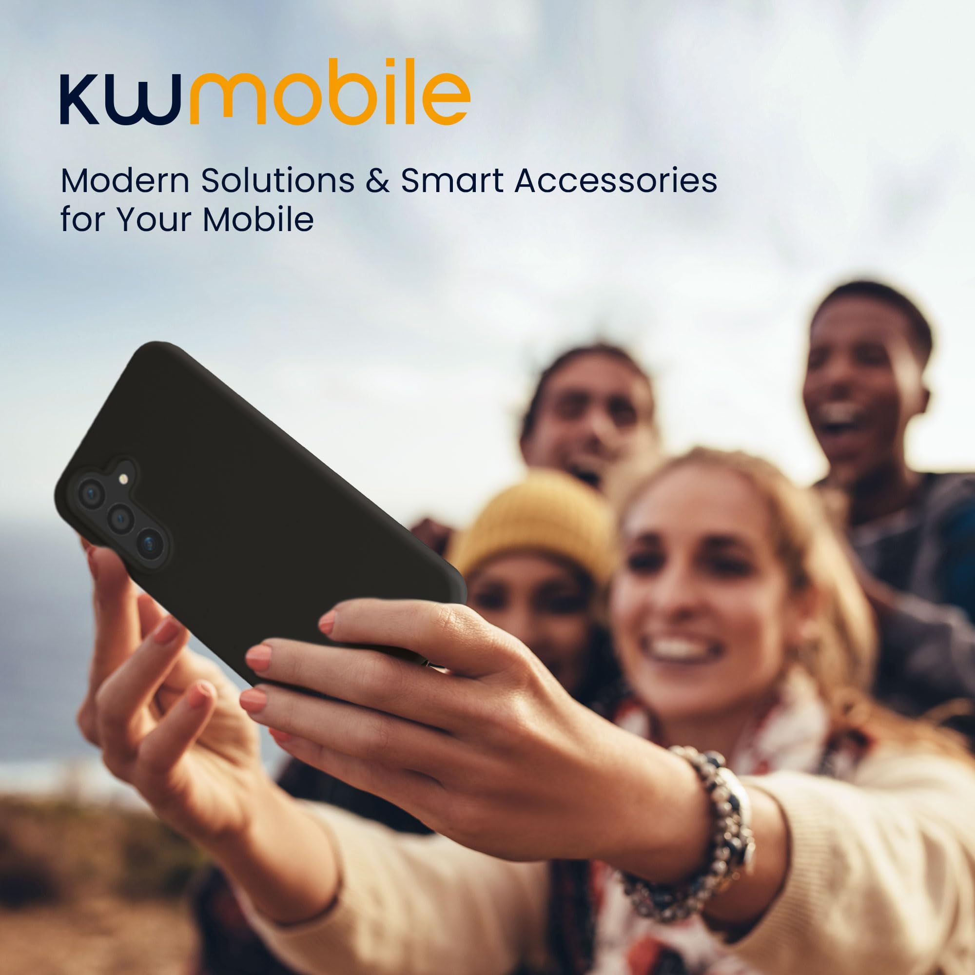 kwmobile Case Compatible with Samsung Galaxy S25 Case - Soft TPU Silicone Cover for Samsung S25 - Non-Slip Drop Protection - Dark Grey — view 9