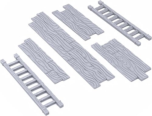 Miniatura 8 de Ruined Town Modular Walls II - Terreno DND Compatible con Calabozos y Dragones, Juego de guerra en miniatura de 1.102 in, juegos de rol de mesa,